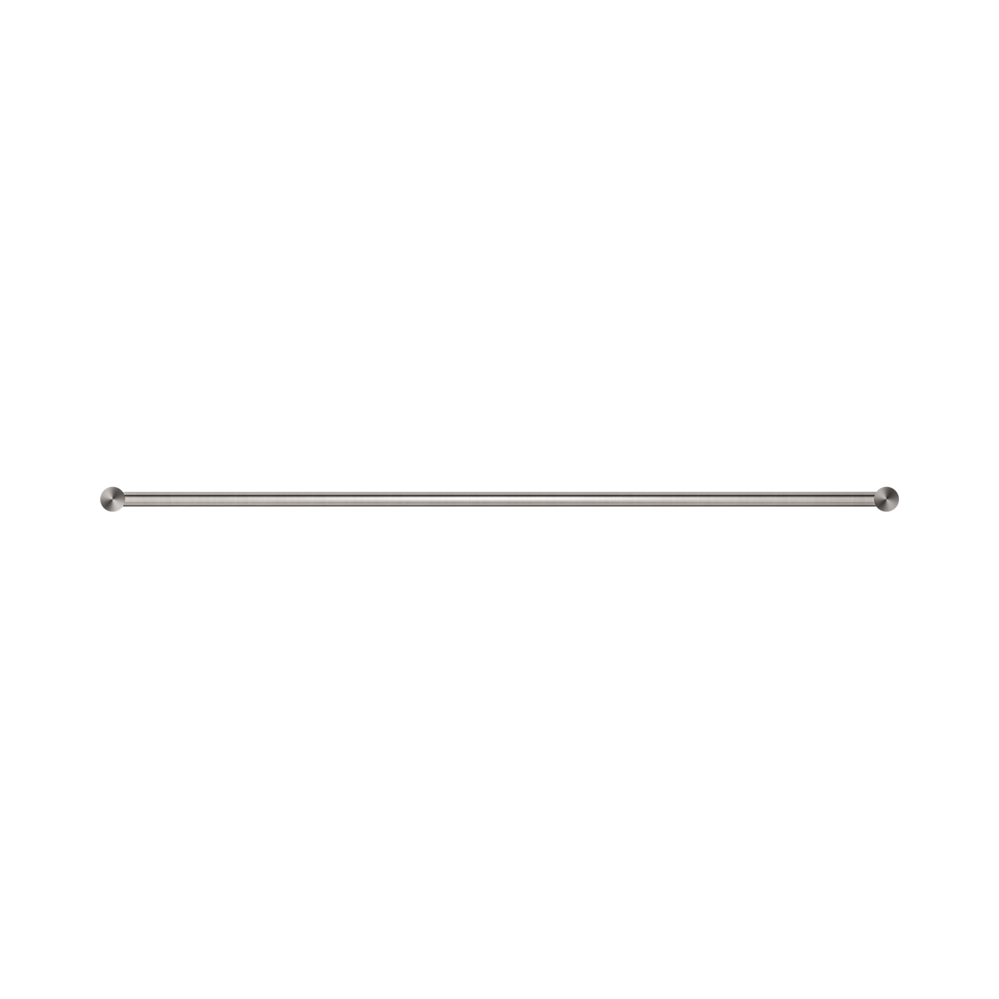 NR2330d BN New Mecca Double Towel Rail 800mm Brushed Nickel image 2