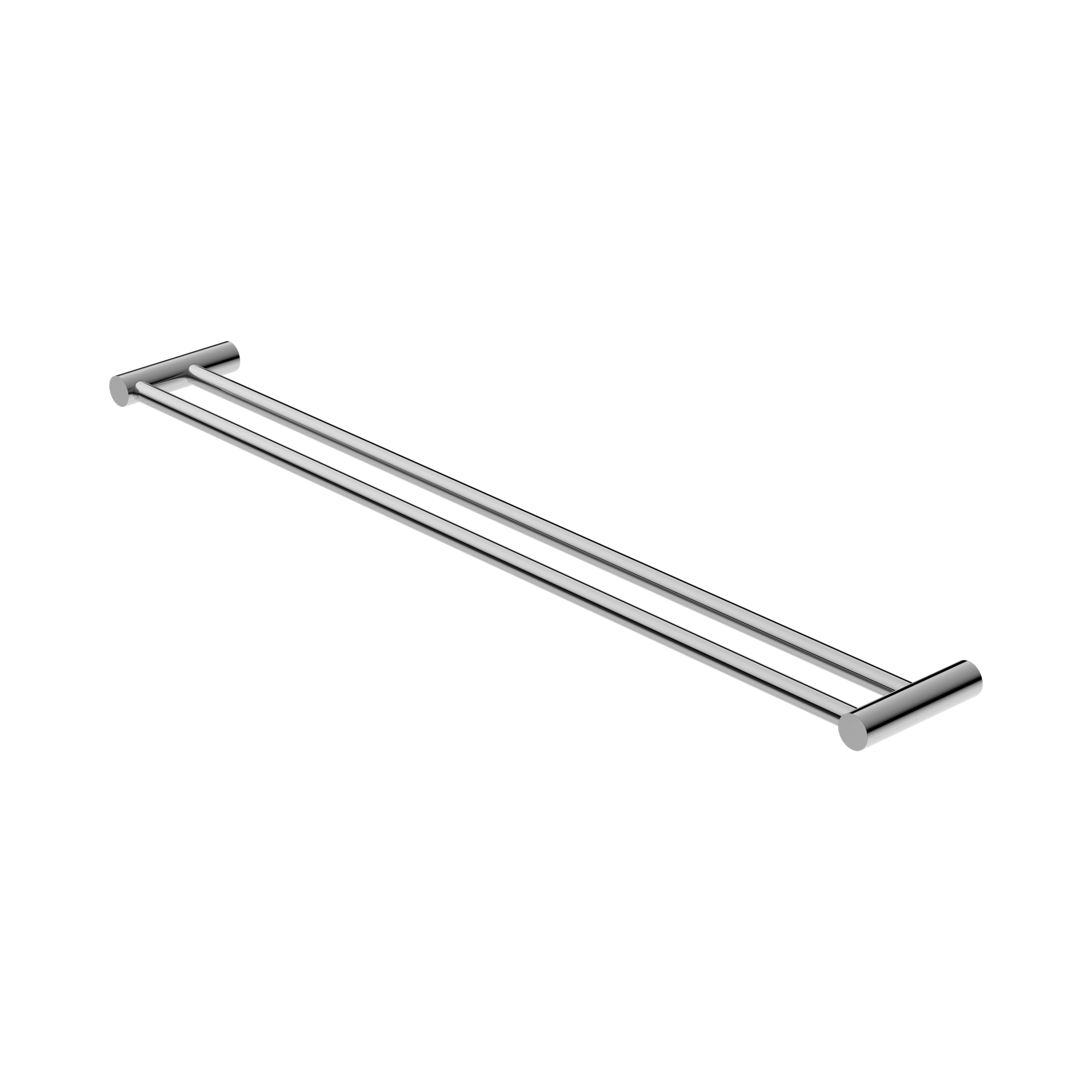 NR2330d CH New Mecca Double Towel Rail 800mm Chrome image 1