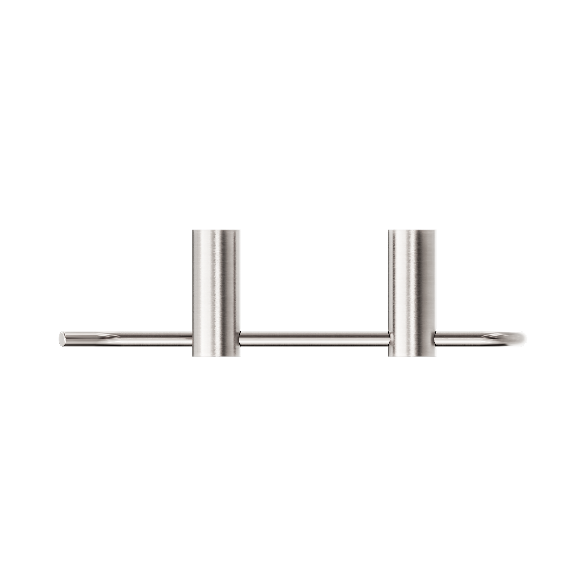 NR2380 BN New Mecca Hand Towel Rail Brushed Nickel image 3