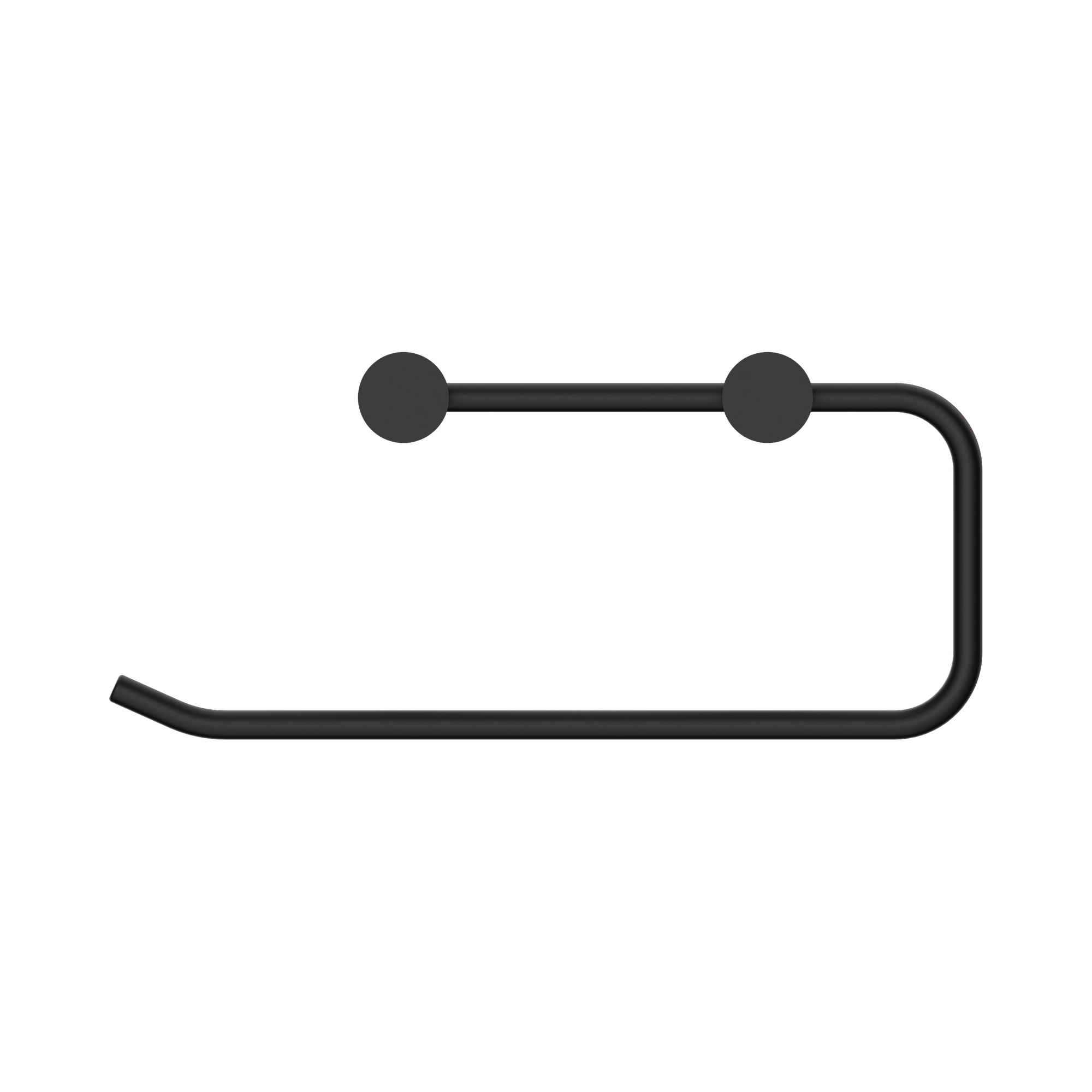 NR2380 MB New Mecca Hand Towel Rail Matte Black image 2