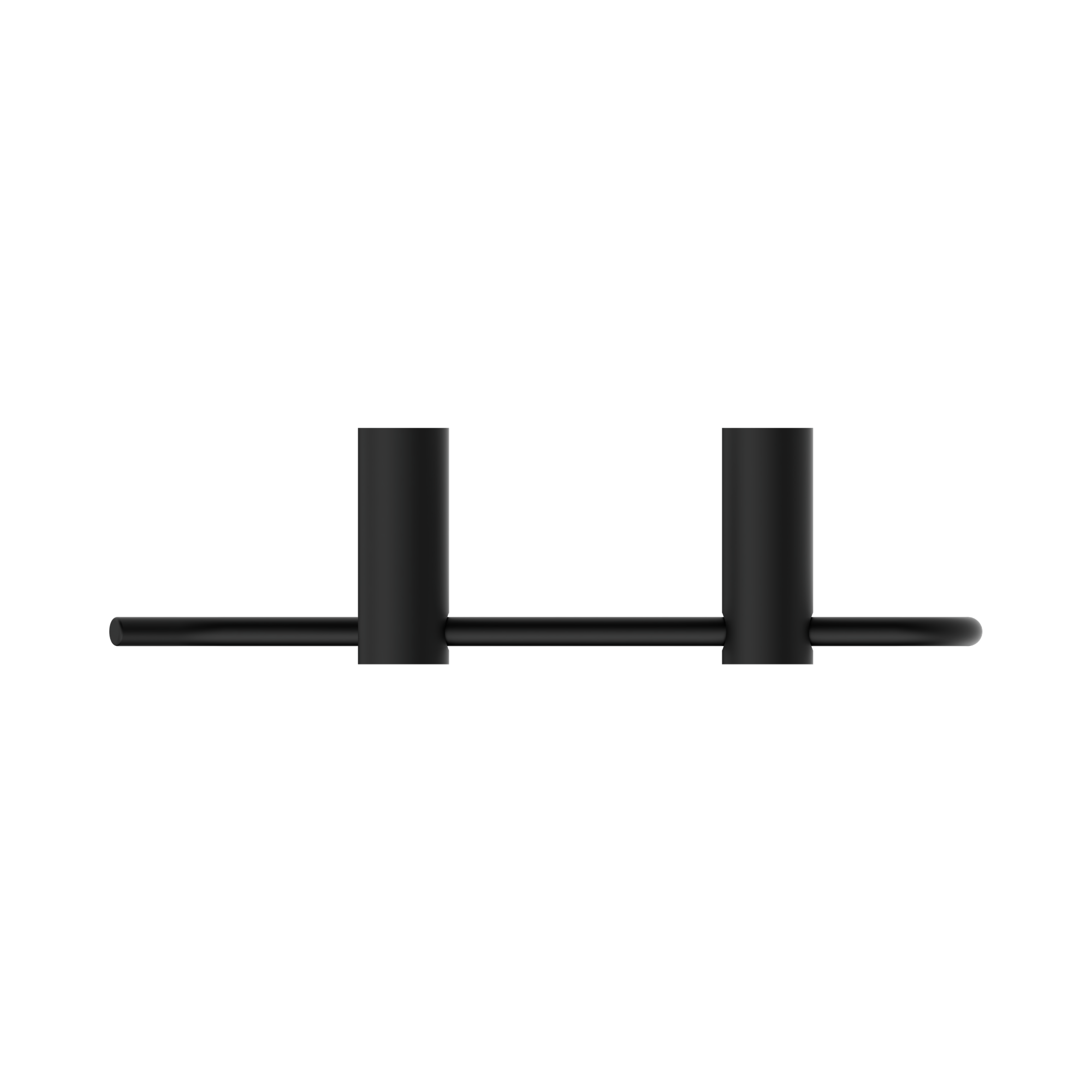 NR2380 MB New Mecca Hand Towel Rail Matte Black image 3