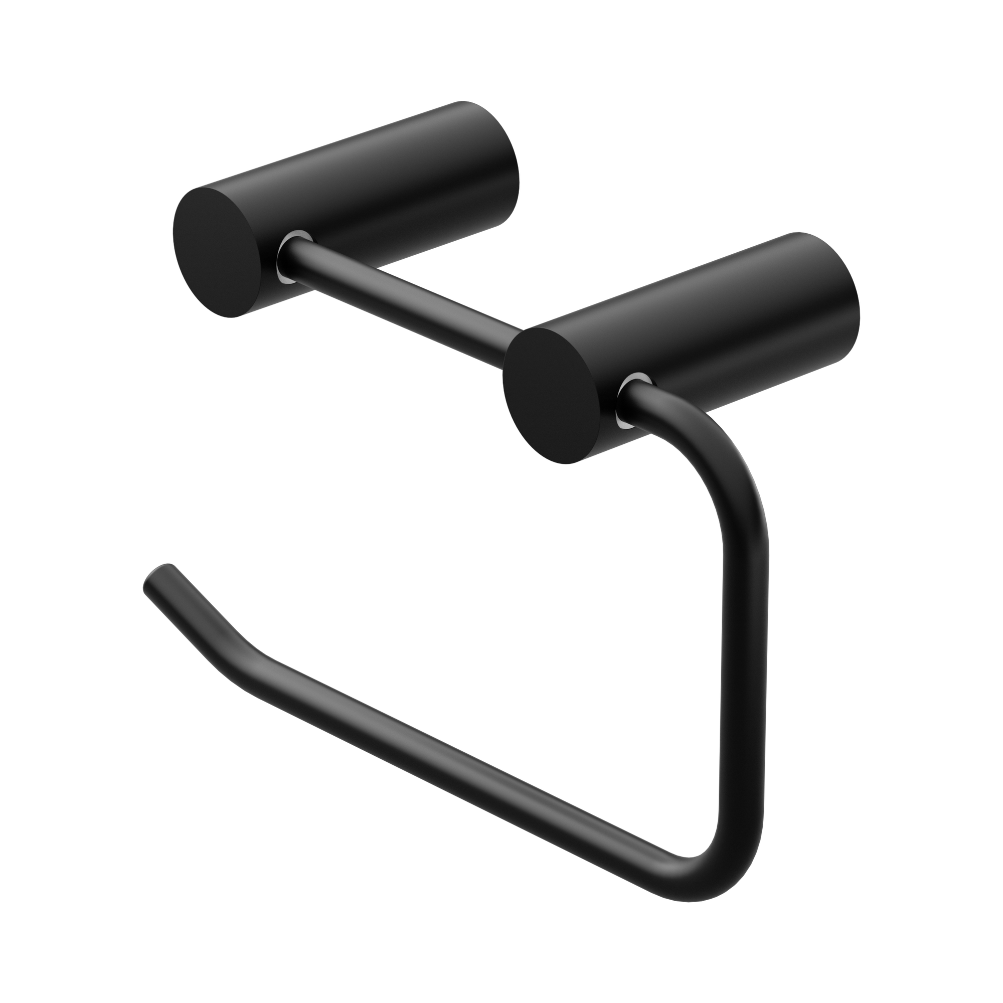 NR2386 MB New Mecca Toilet Roll Holder Matte Black image 1