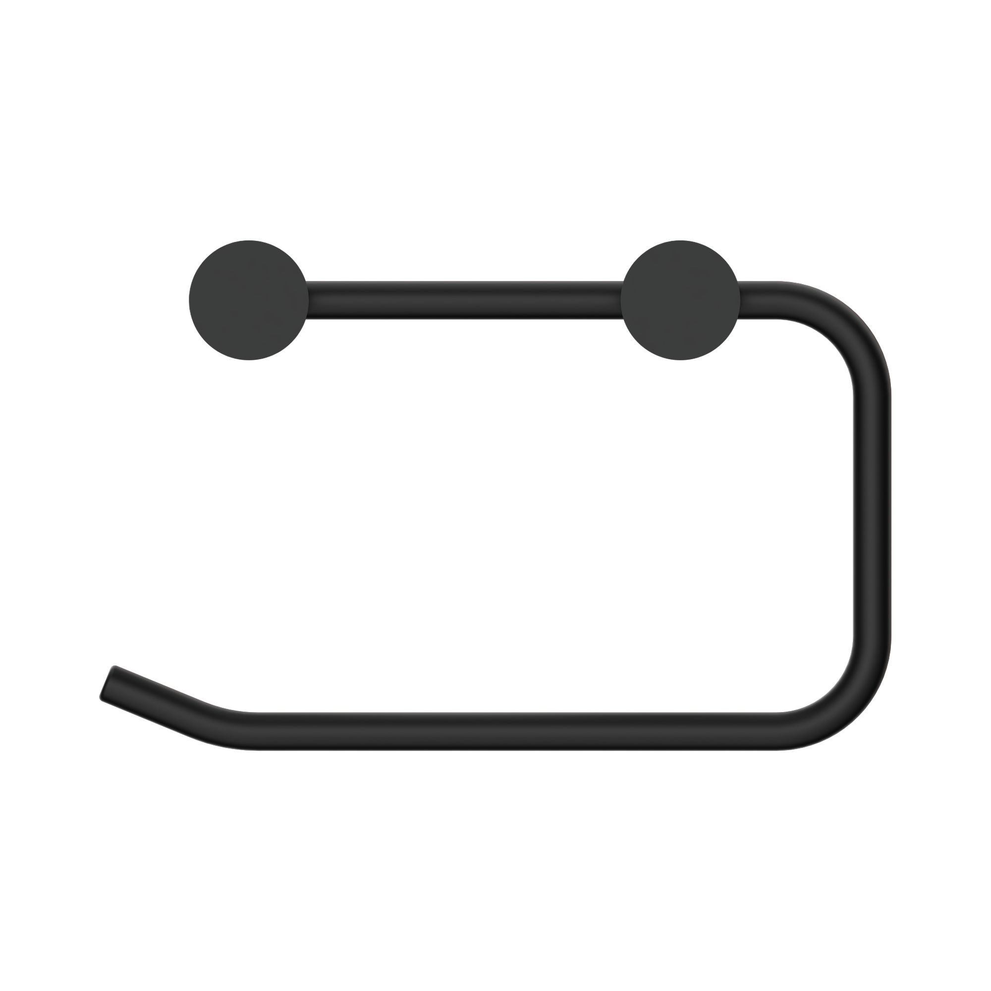 NR2386 MB New Mecca Toilet Roll Holder Matte Black image 2