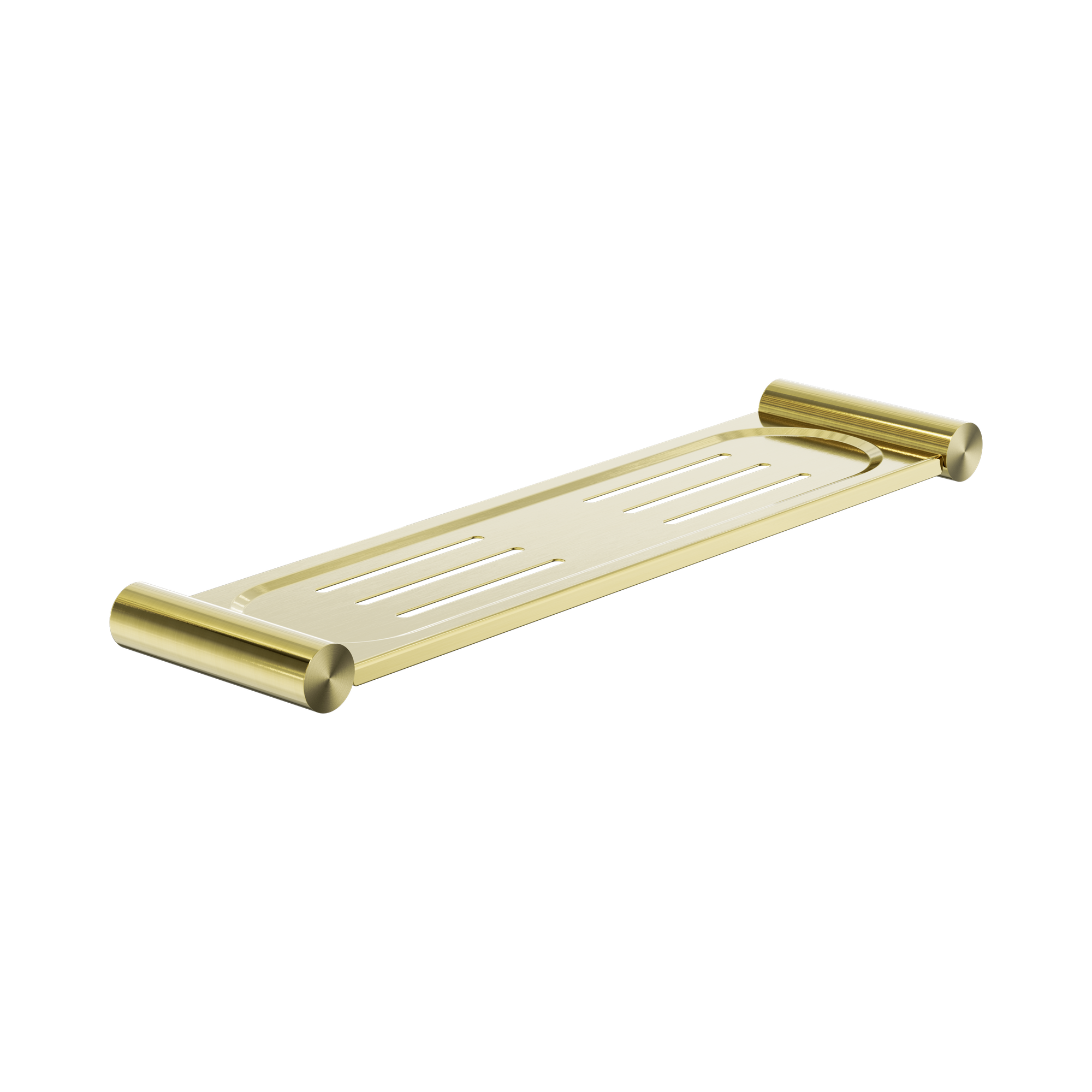 NR2387a BG New Mecca Metal Shower Shelf Brushed Gold image 1