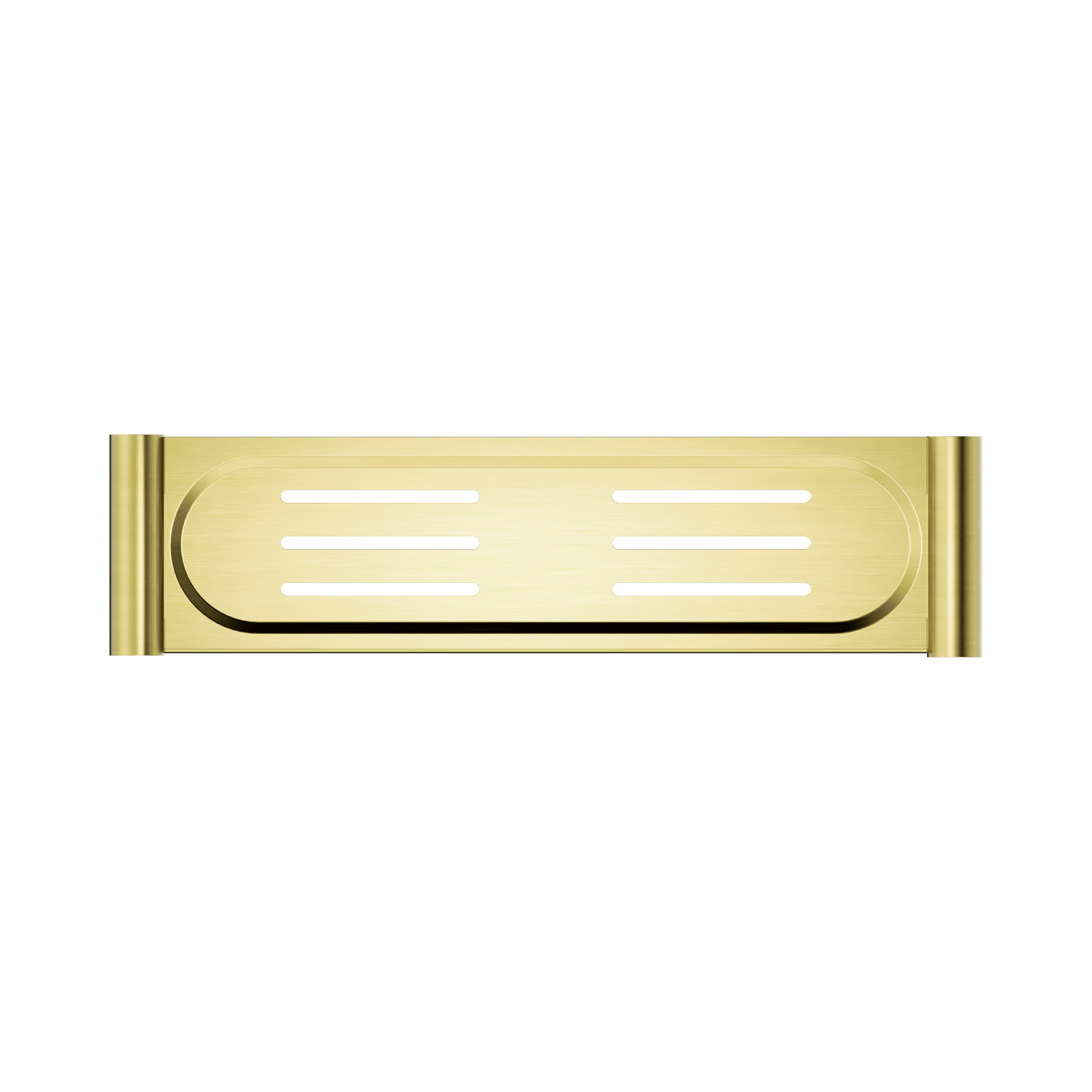 NR2387a BG New Mecca Metal Shower Shelf Brushed Gold image 3