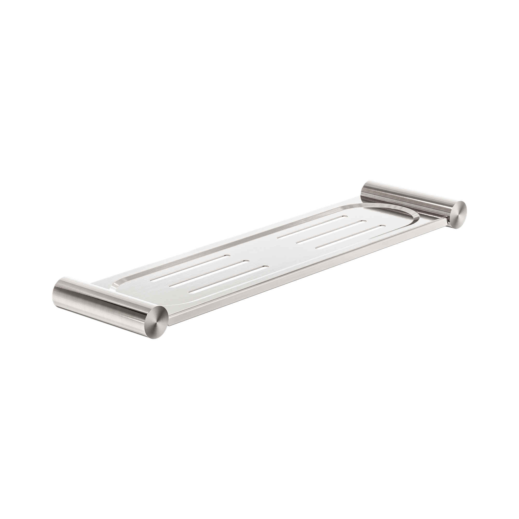 NR2387a BN New Mecca Metal Shower Shelf Brushed Nickel image 1