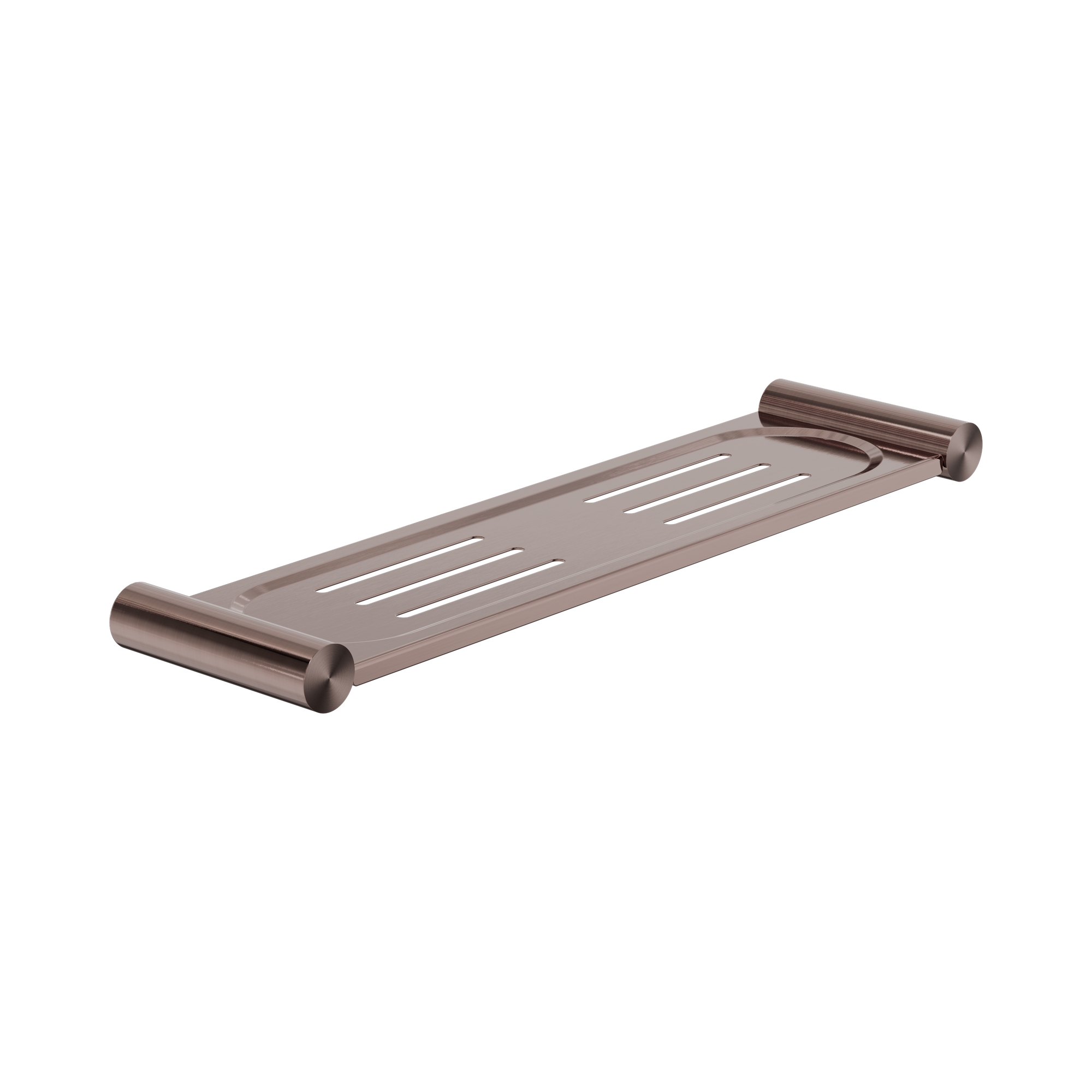 NR2387a BZ New Mecca Metal Shower Shelf Brushed Bronze image 1