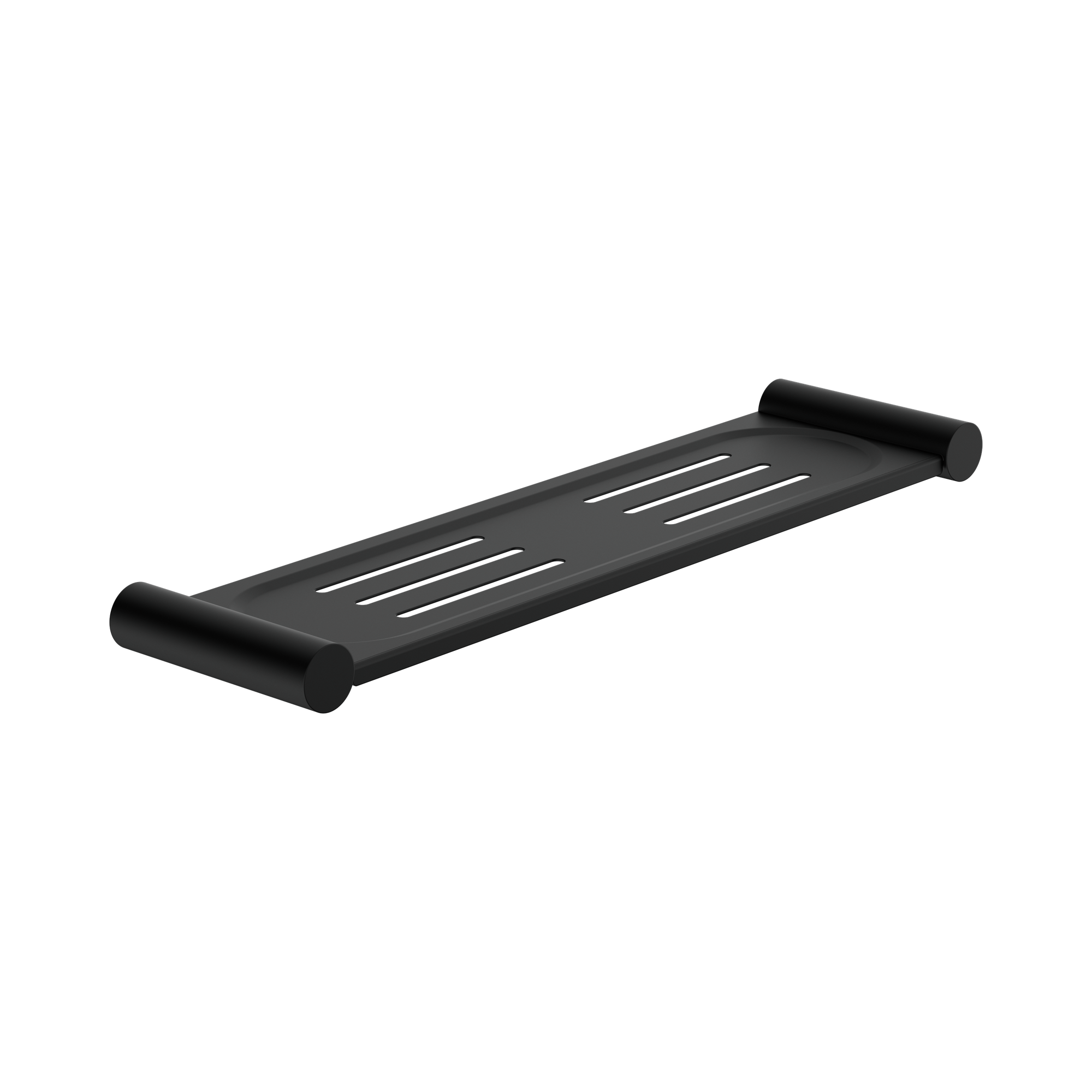 NR2387a MB New Mecca Metal Shower Shelf Matte Black image 1