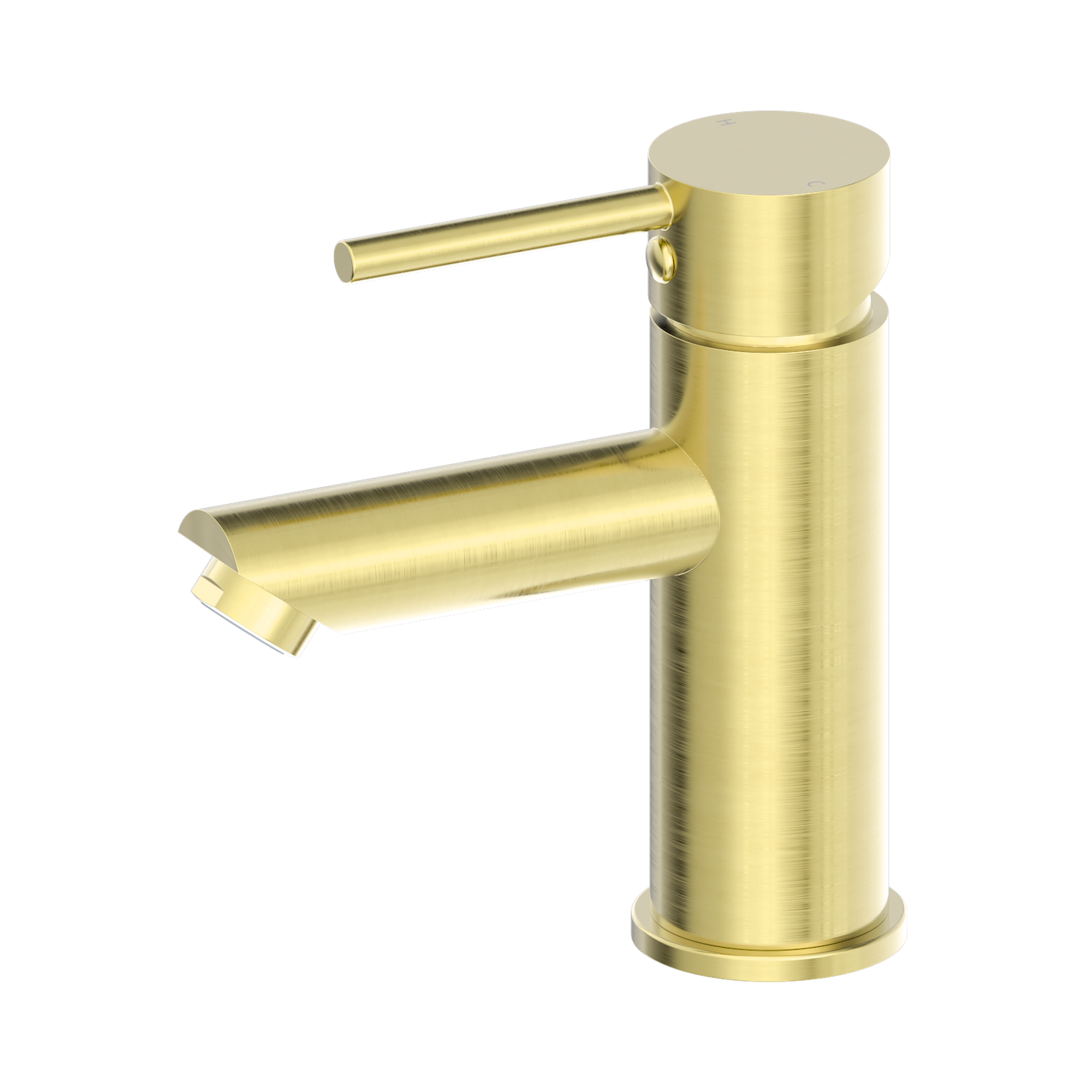 NR250802 BG Dolce Basin Mixer Straight Spout Brushed Gold image 1