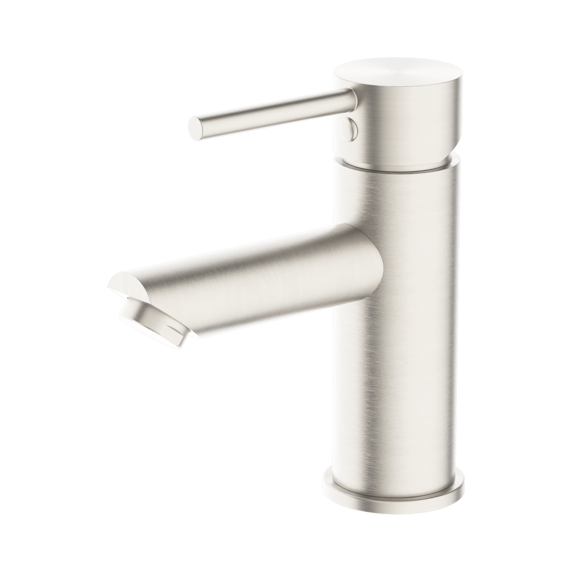 NR250802 BN Dolce Basin Mixer Straight Spout Brushed Nickel image 1