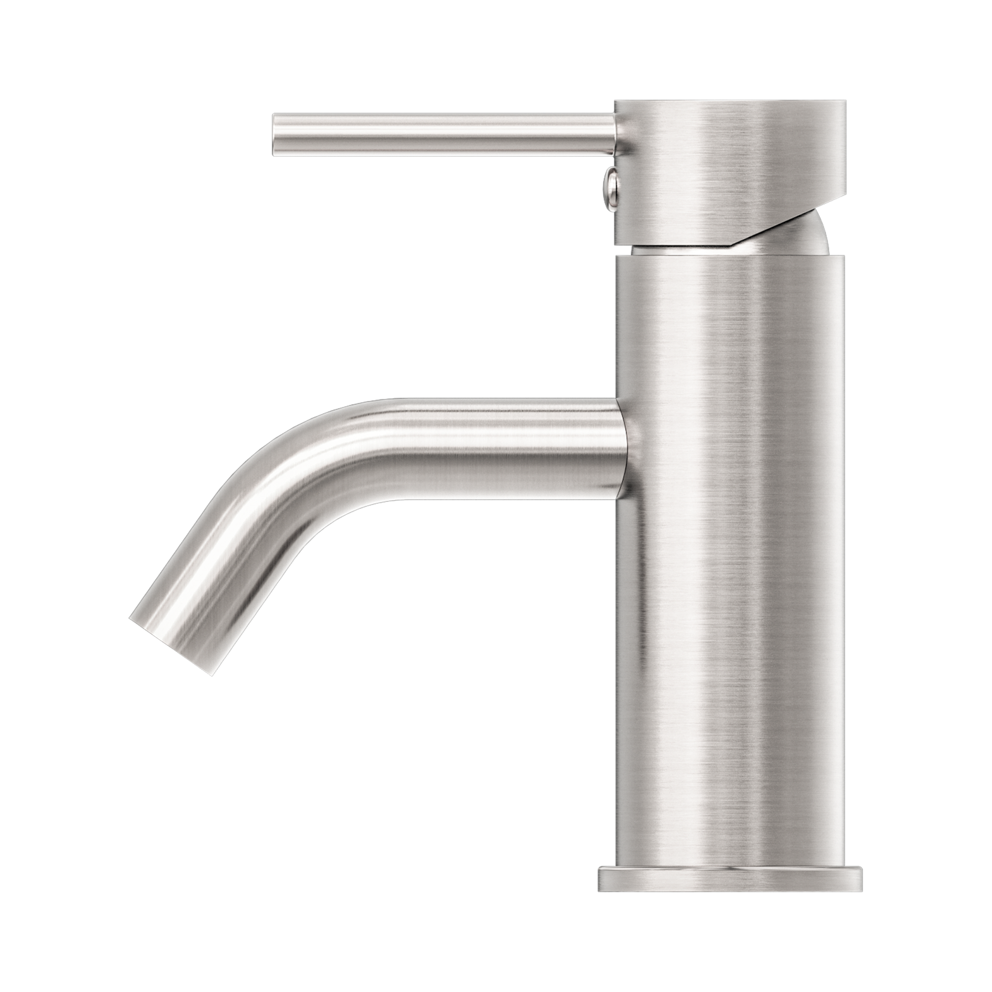 NR250802a BN Dolce Basin Mixer Stylish Spout Brushed Nickel image 2