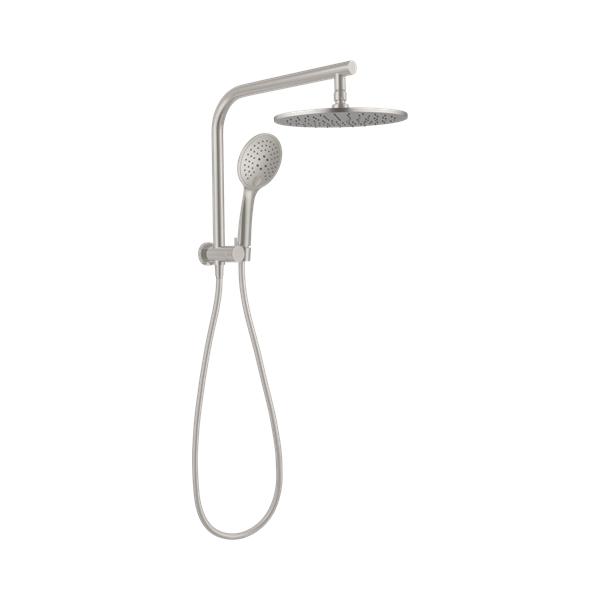 NR250805b BN Mecca 2 In 1 Twin Shower Brushed Nickel Thumb