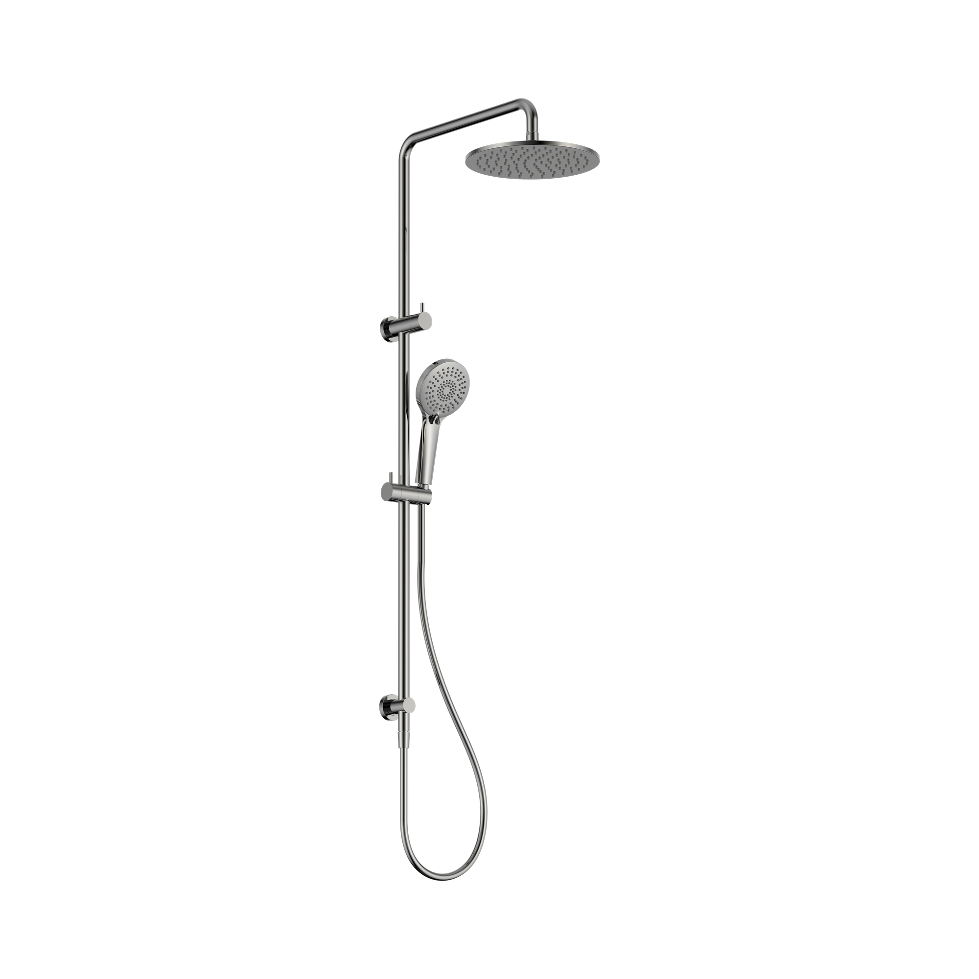 NR250805d CH Round Twin Shower Chrome image 1