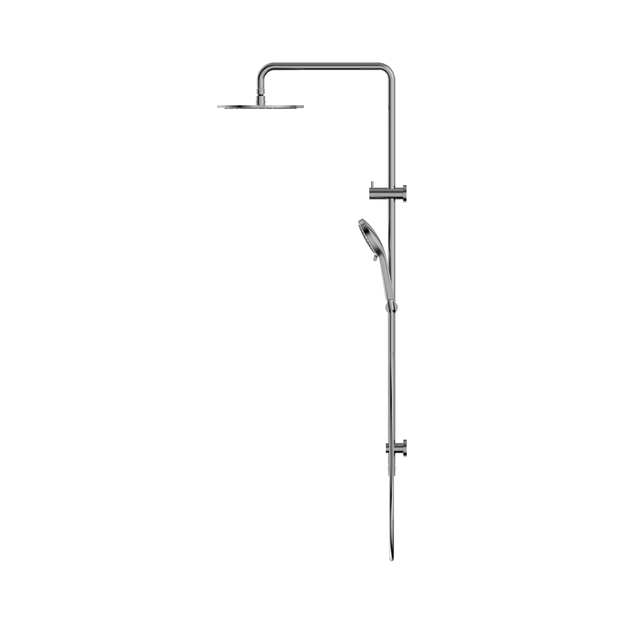 NR250805d CH Round Twin Shower Chrome image 3