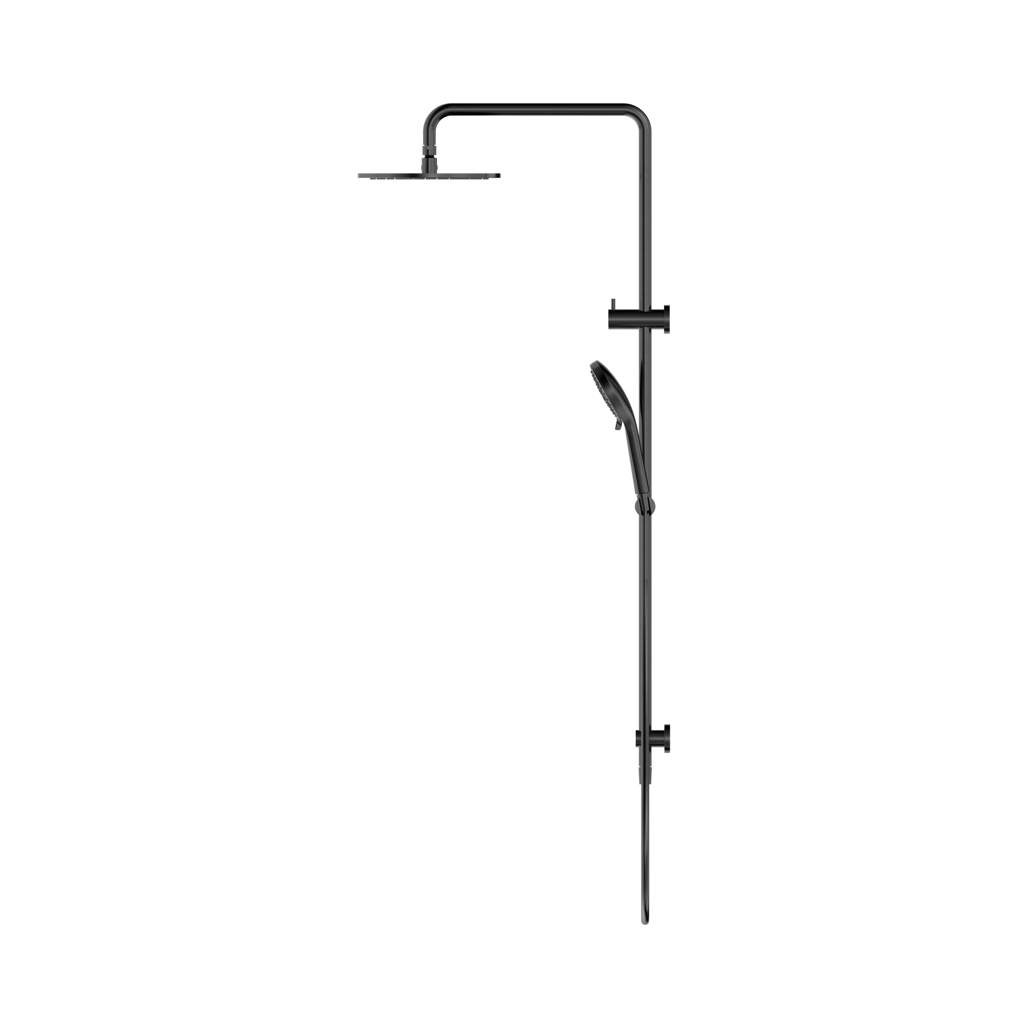 NR250805d GM Round Twin Shower Gun Metal image 3