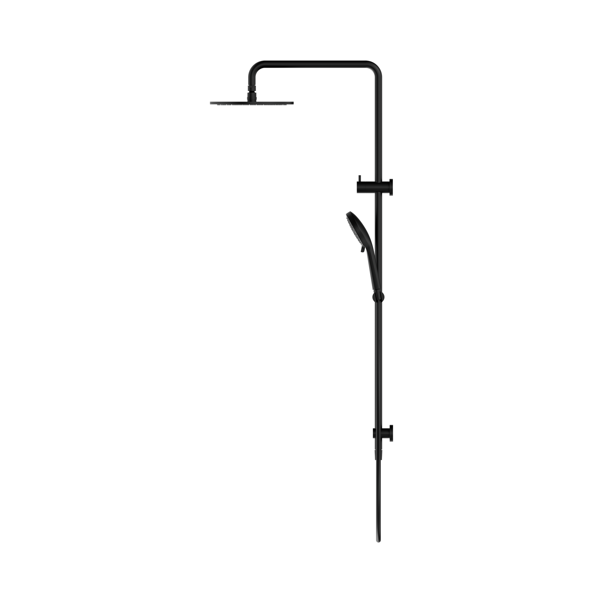 NR250805d MB Round Twin Shower Matte Black image 3