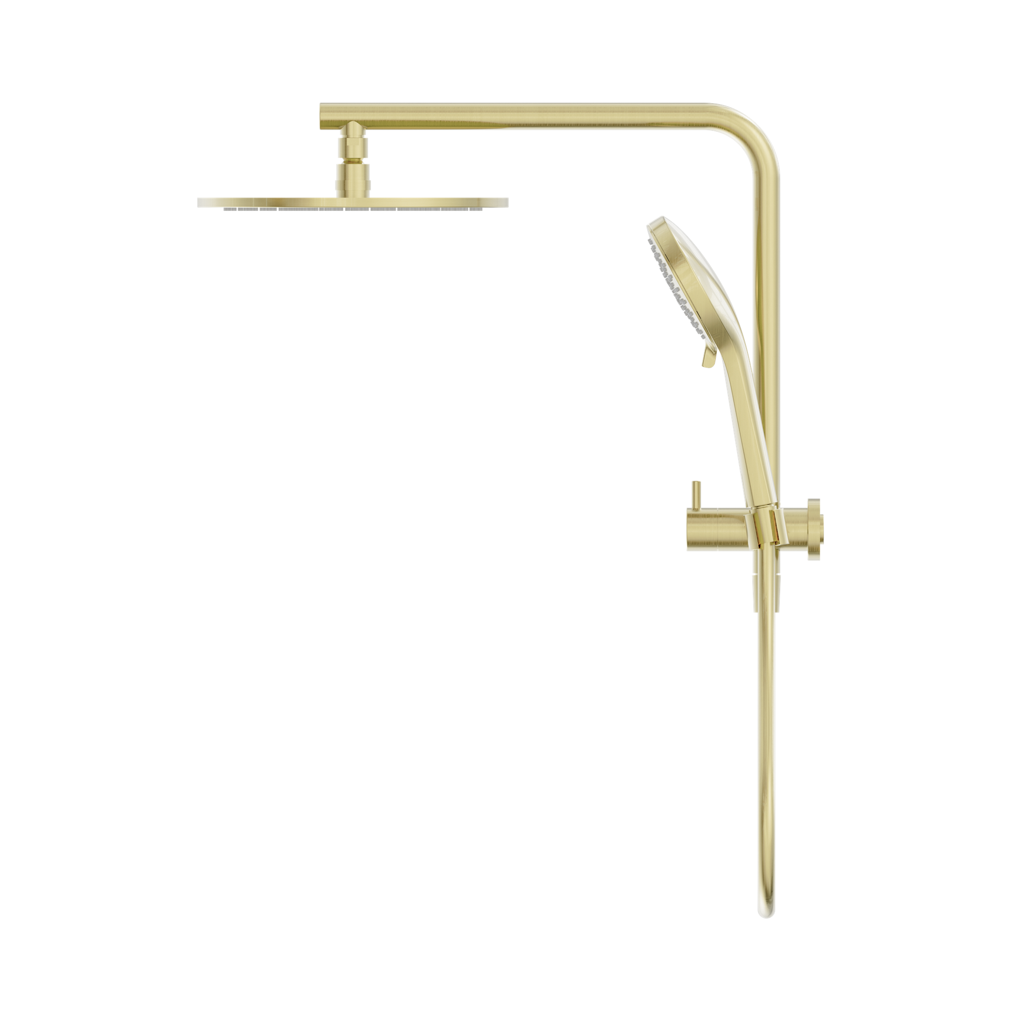 NR250805e BG Mecca 2 In 1 Twin Shower Brushed Gold image 3
