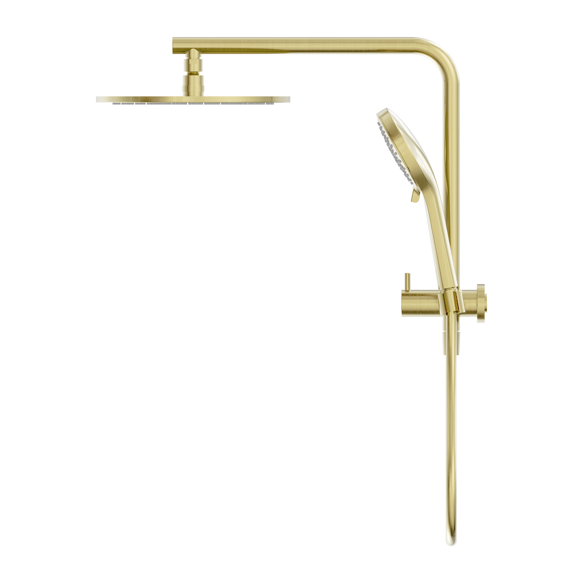 NR250805e BG Mecca 2 In 1 Twin Shower Brushed Gold image 3