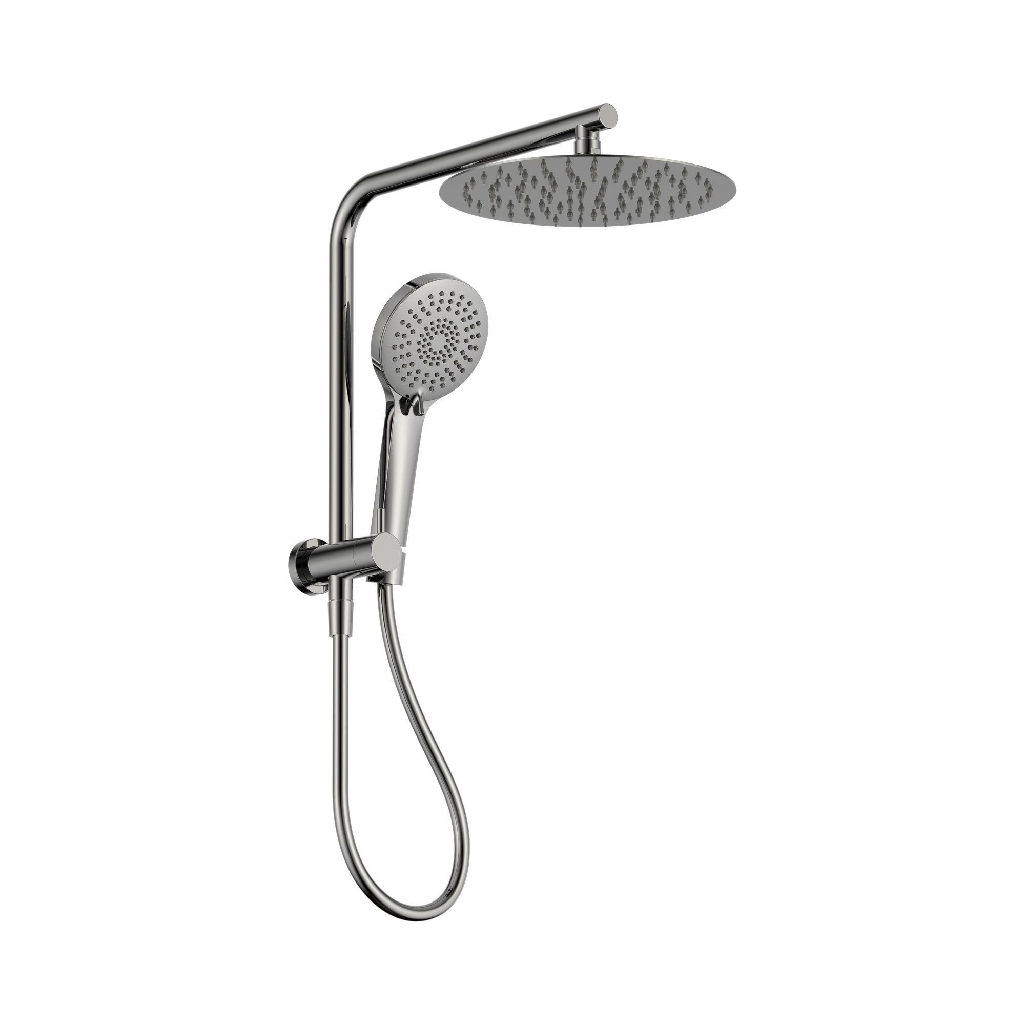 NR250805e CH Mecca 2 In 1 Twin Shower Chrome image 1