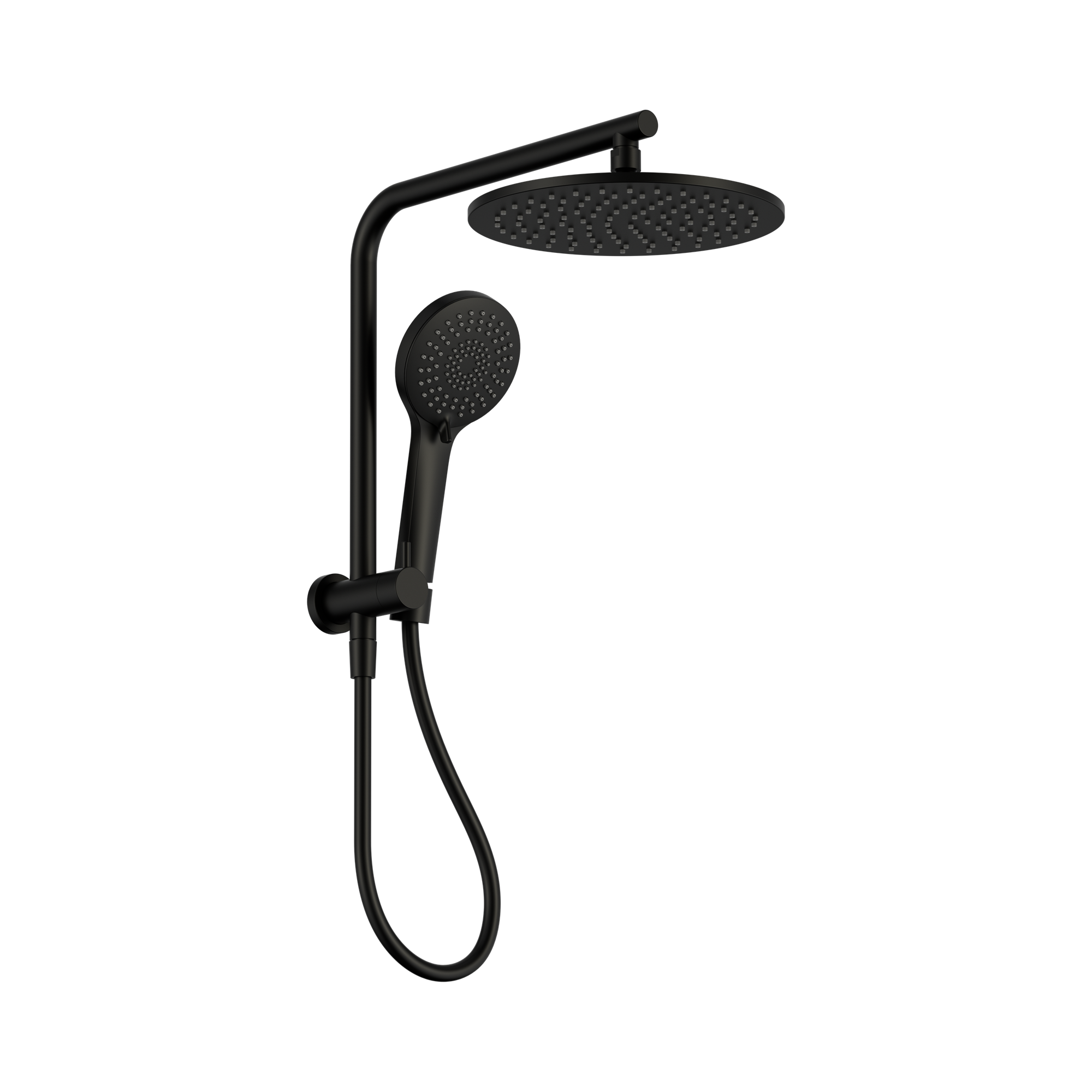 NR250805e MB Mecca 2 In 1 Twin Shower Matte Black image 1