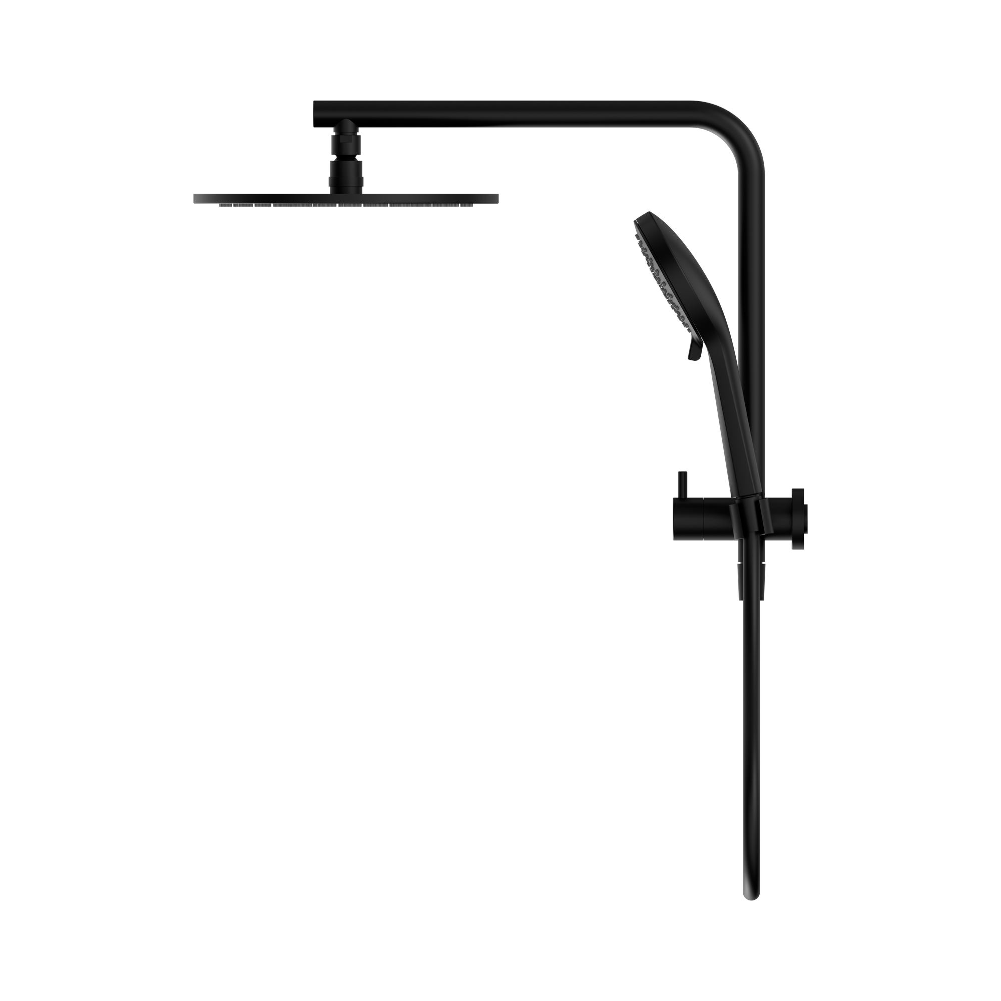 NR250805e MB Mecca 2 In 1 Twin Shower Matte Black image 3