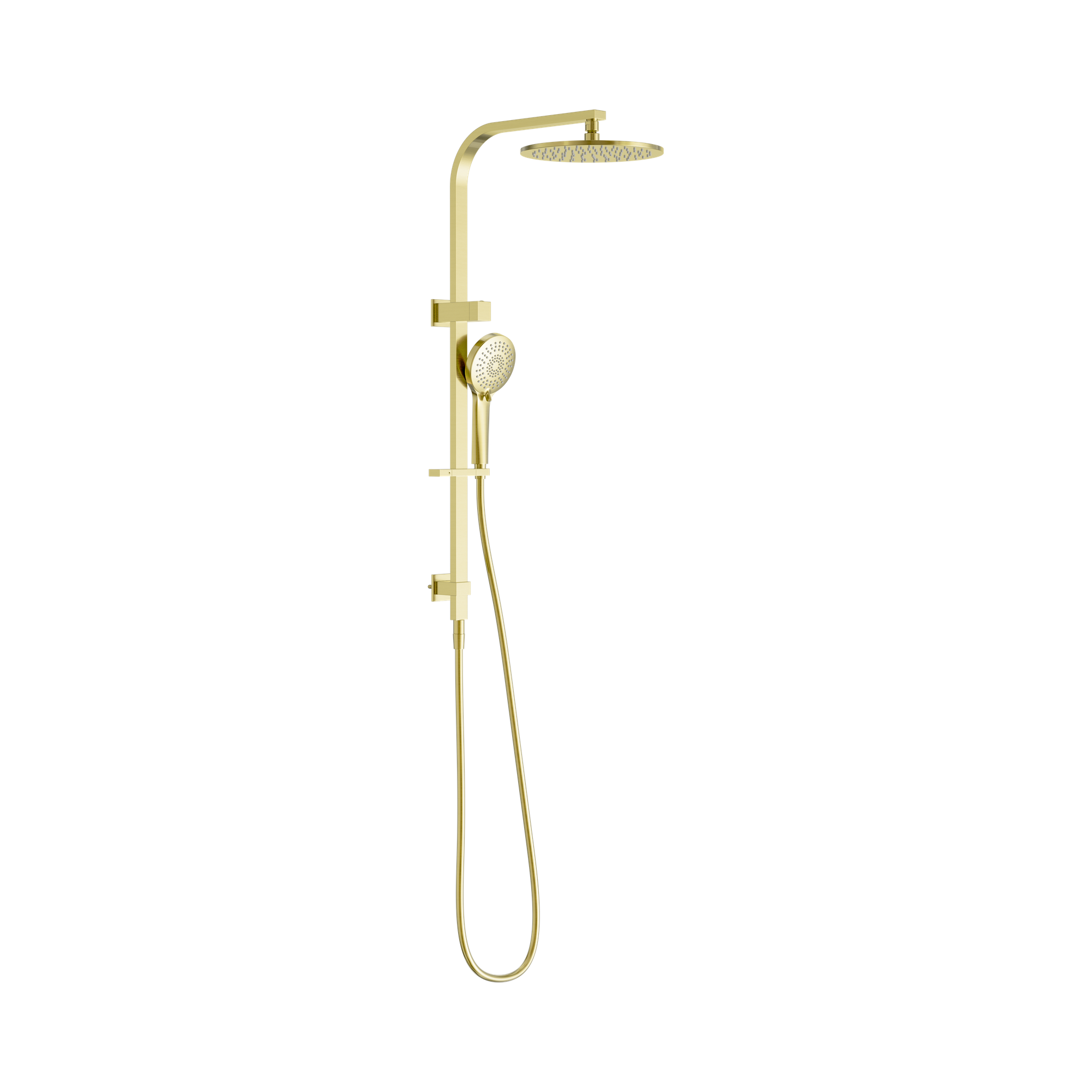 NR250805f BG Bianca Twin Shower Brushed Gold image 1