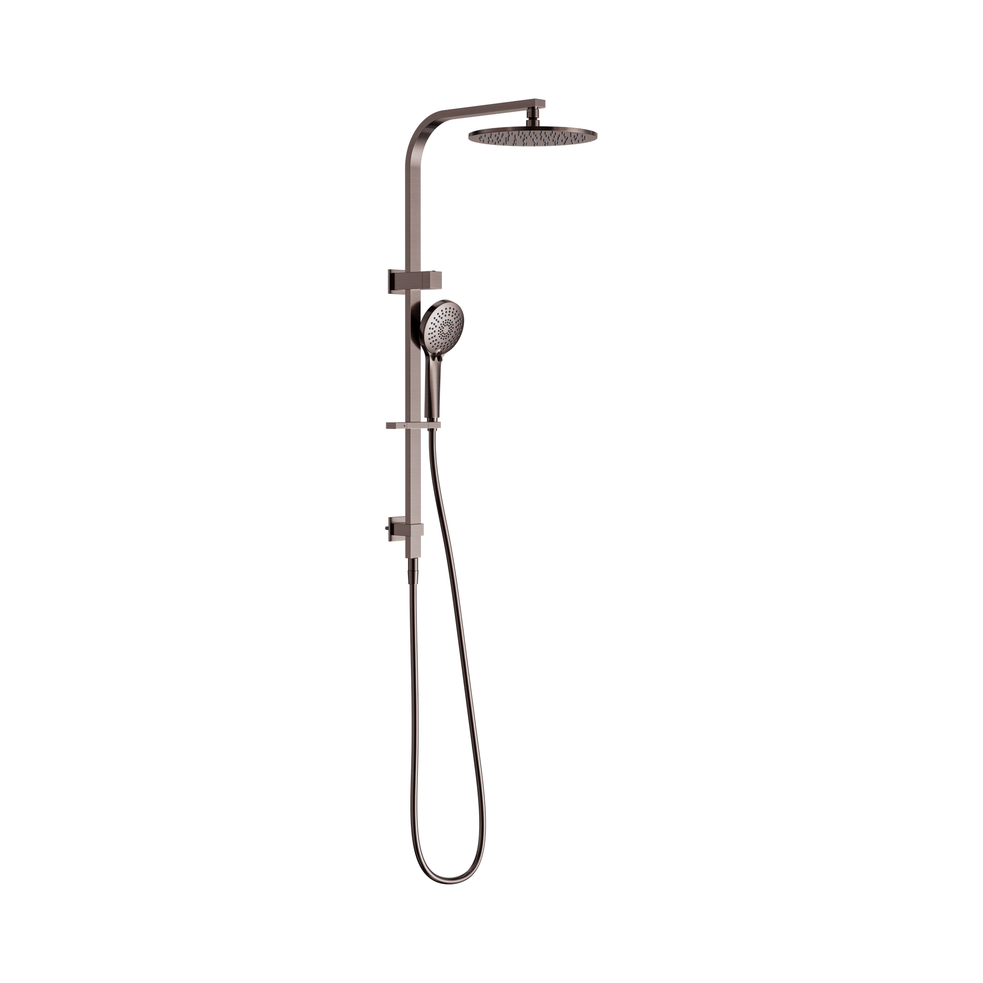 NR250805f BZ Bianca Twin Shower Brushed Bronze image 1