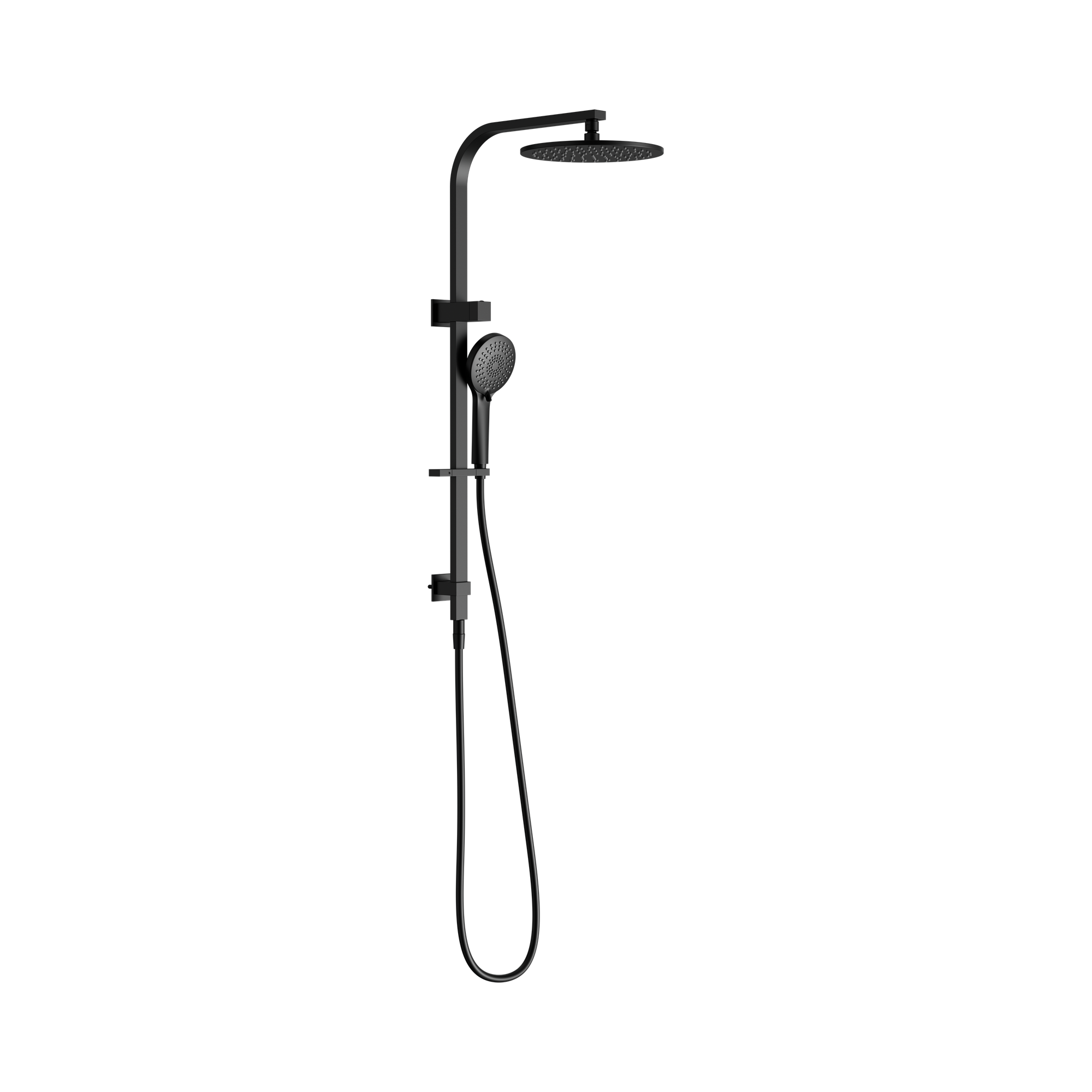 NR250805f MB Bianca Twin Shower Matte Black image 1