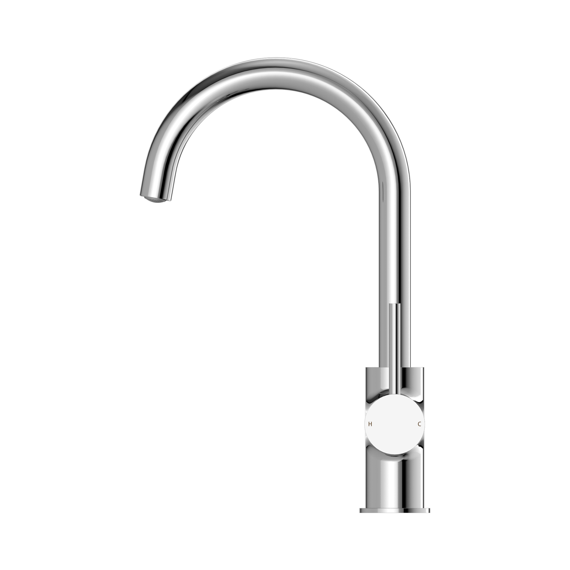 NR250807 CH Dolce Kitchen Mixer Gooseneck Chrome image 3