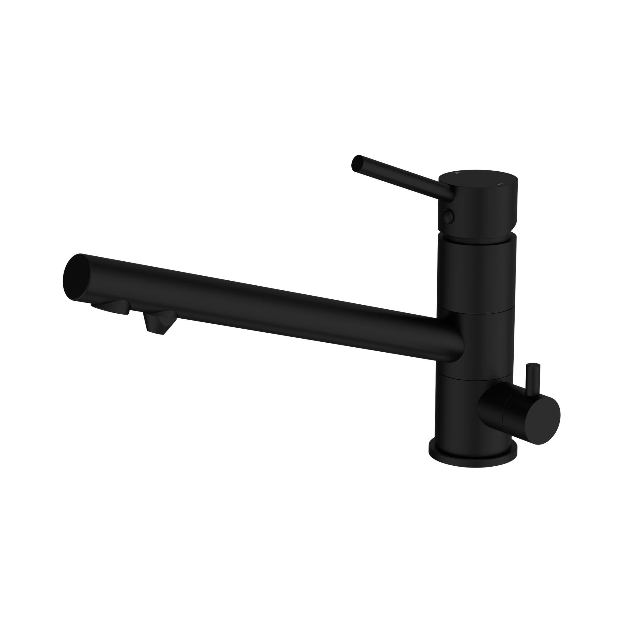 NR250807 GMB Dolce Three Way Kitchen Mixer Matte Black image 1