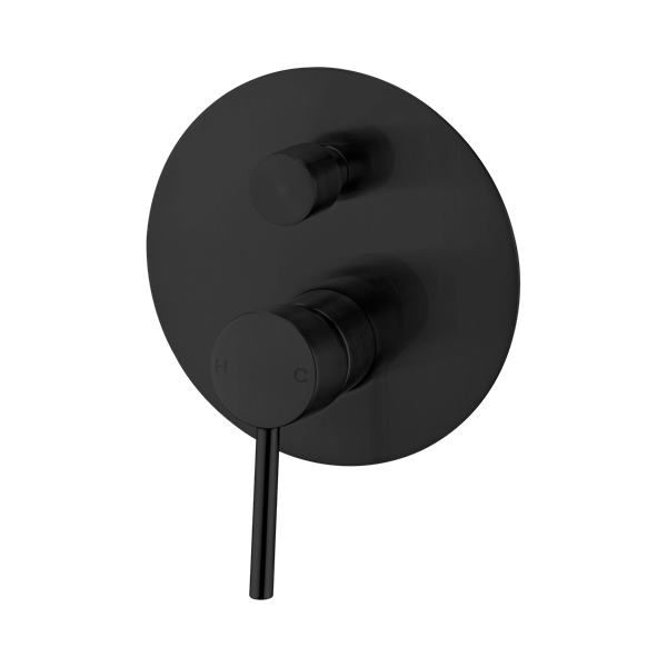 NR250809a MB Dolce Shower Mixer With Divertor Matte Black Thumb