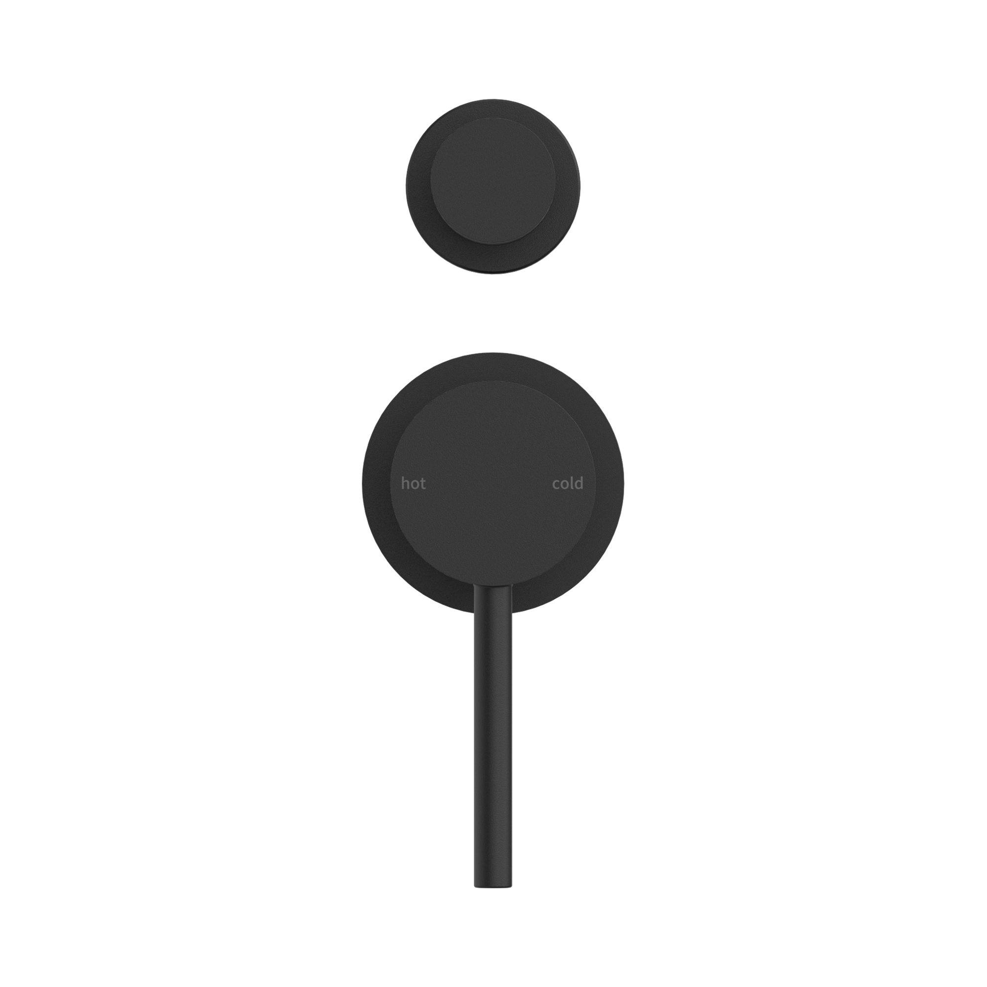 NR250809e MB Dolce Shower Mixer With Divertor Separate Plate Matte Black image 2