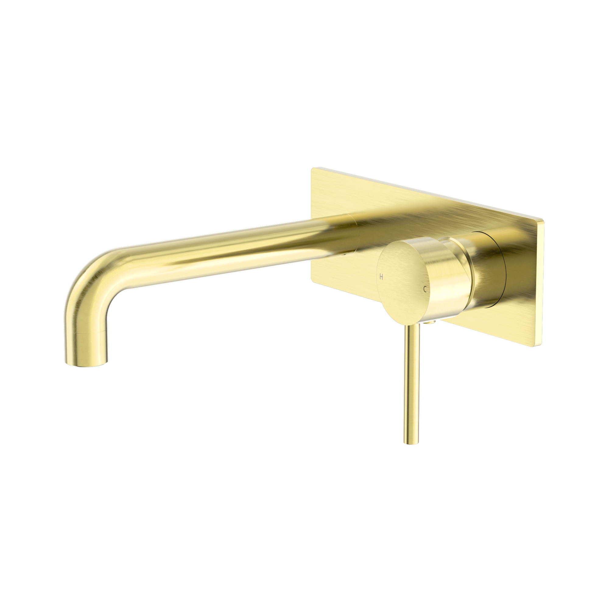 NR250810b BG Dolce Wall Basin Bath Mixer Brushed Gold image 1