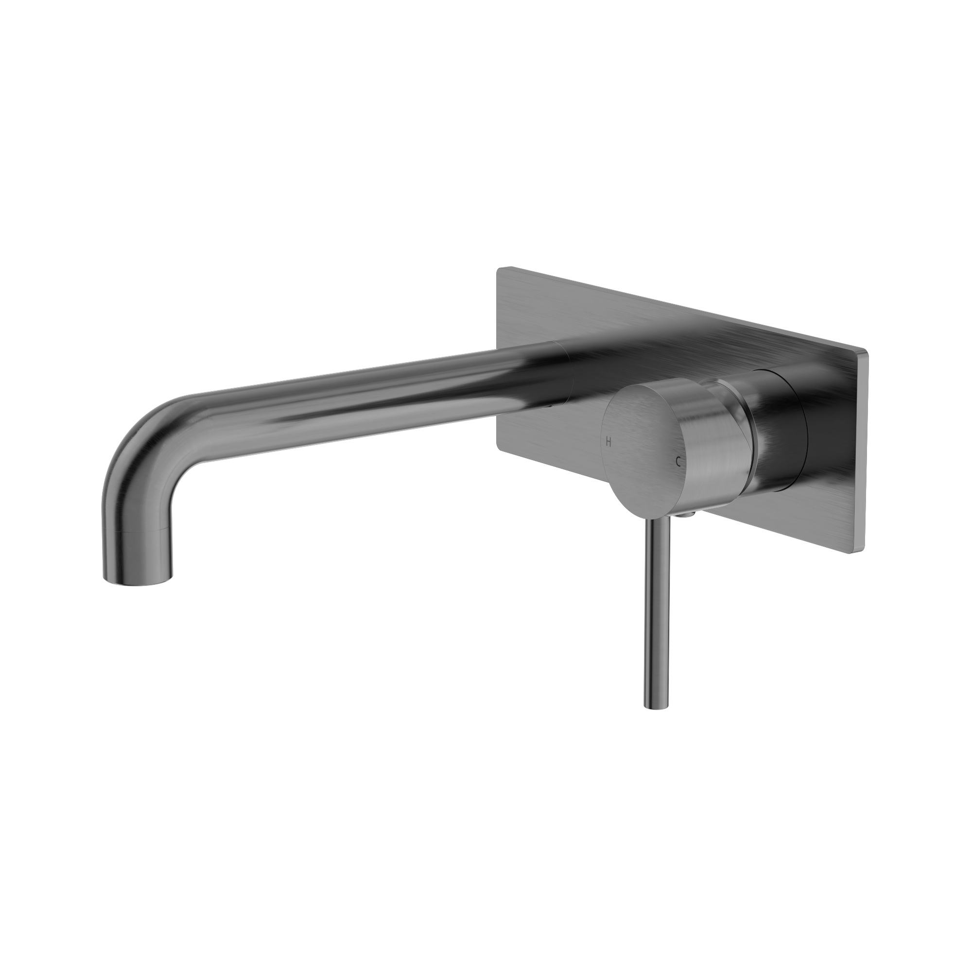 NR250810b GM Dolce Wall Basin Bath Mixer Gun Metal image 1