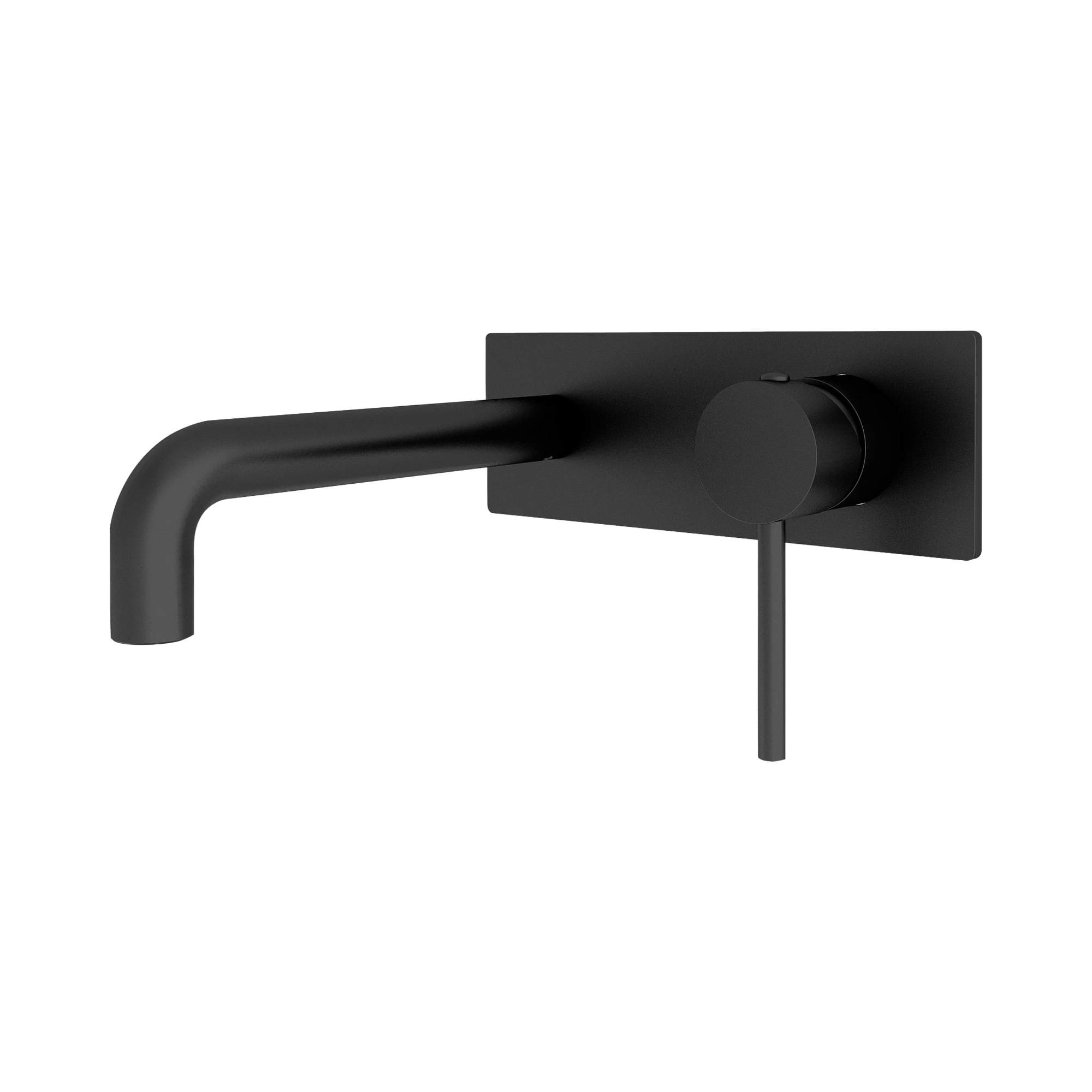 NR250810b MB Dolce Wall Basin Bath Mixer Matte Black image 1