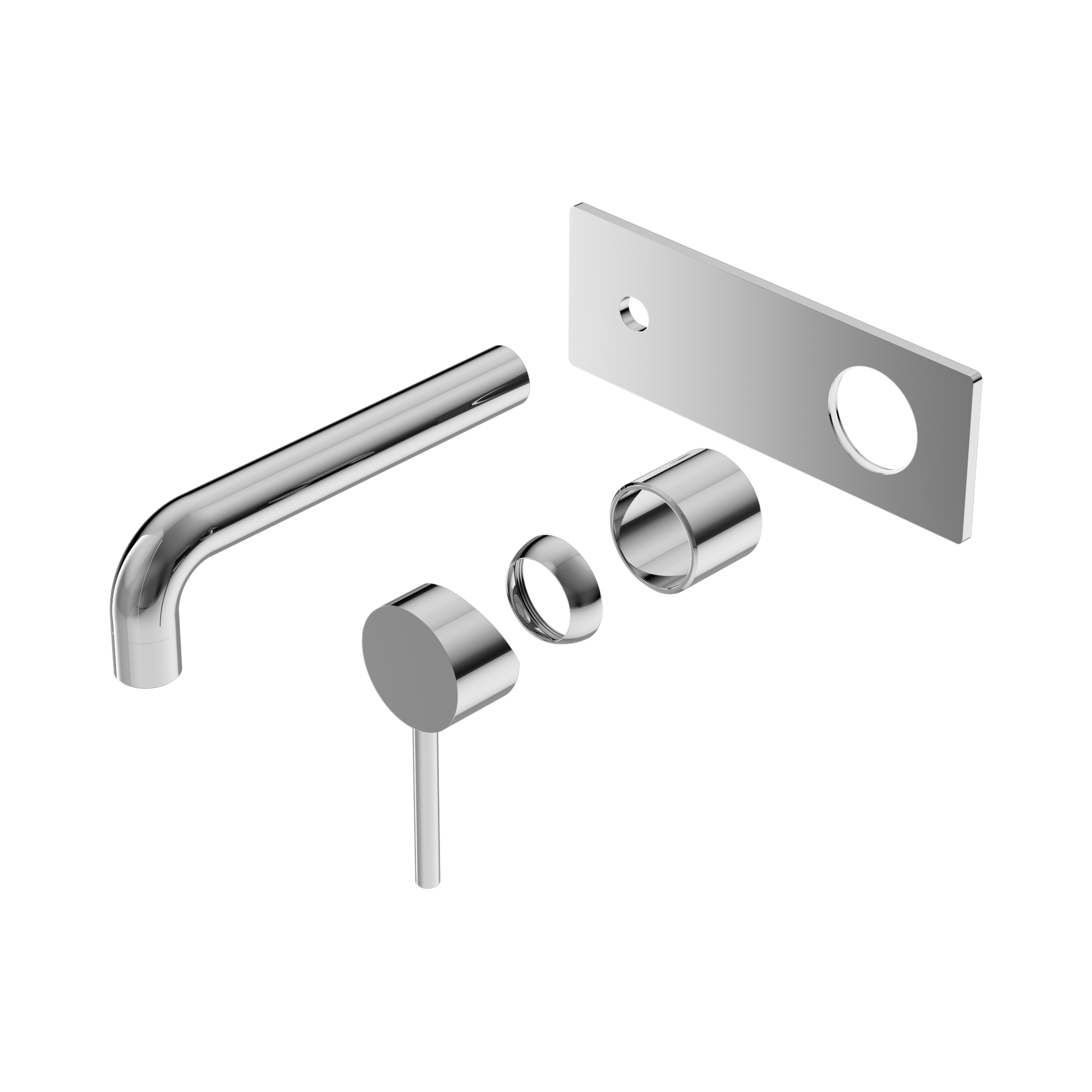 NR250810b TCH Dolce Wall Basin Bath Mixer Trim Kits Only Chrome image 1