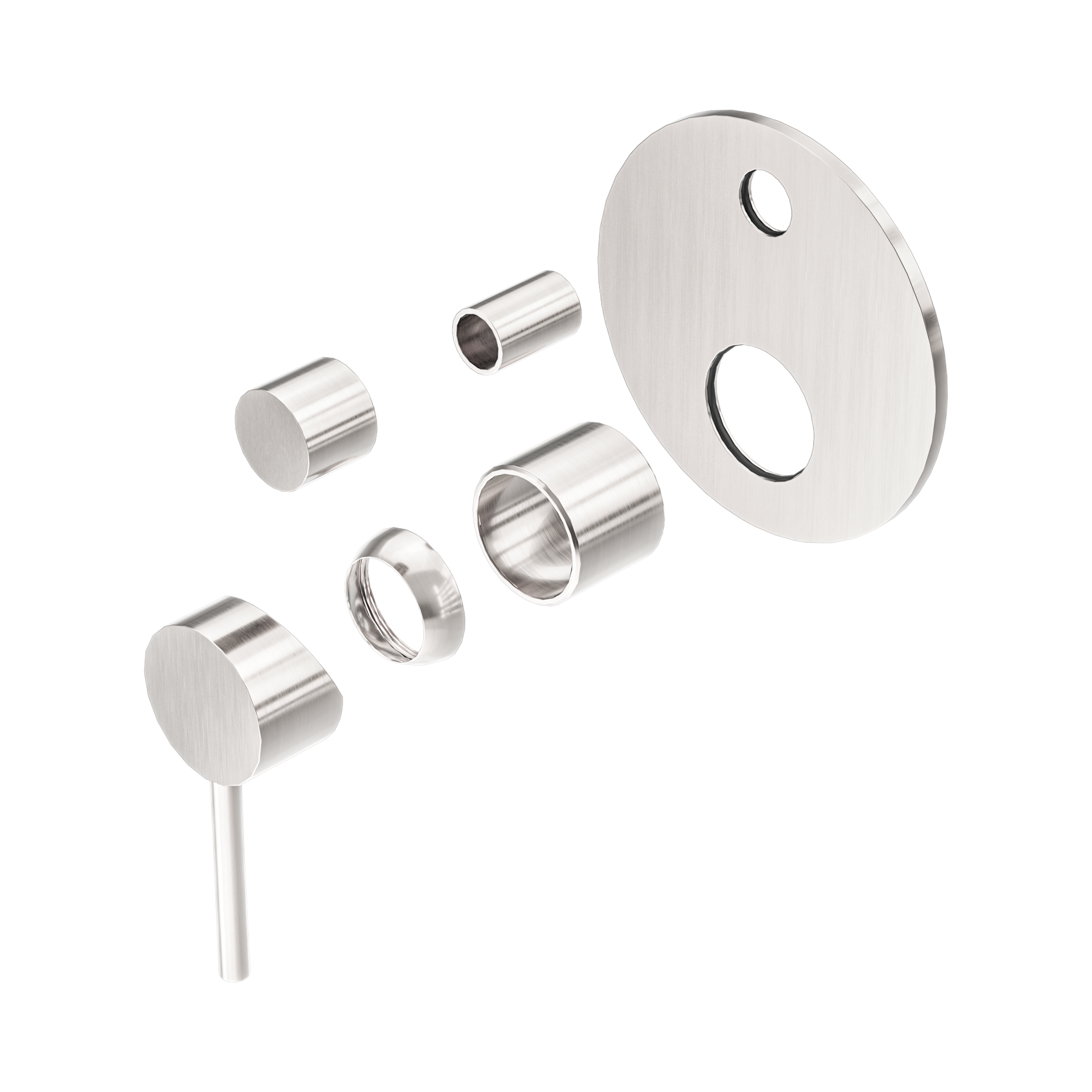 NR250811 ATBN Dolce Shower Mixer With Divertor Trim Kits Only Brushed Nickel image 1