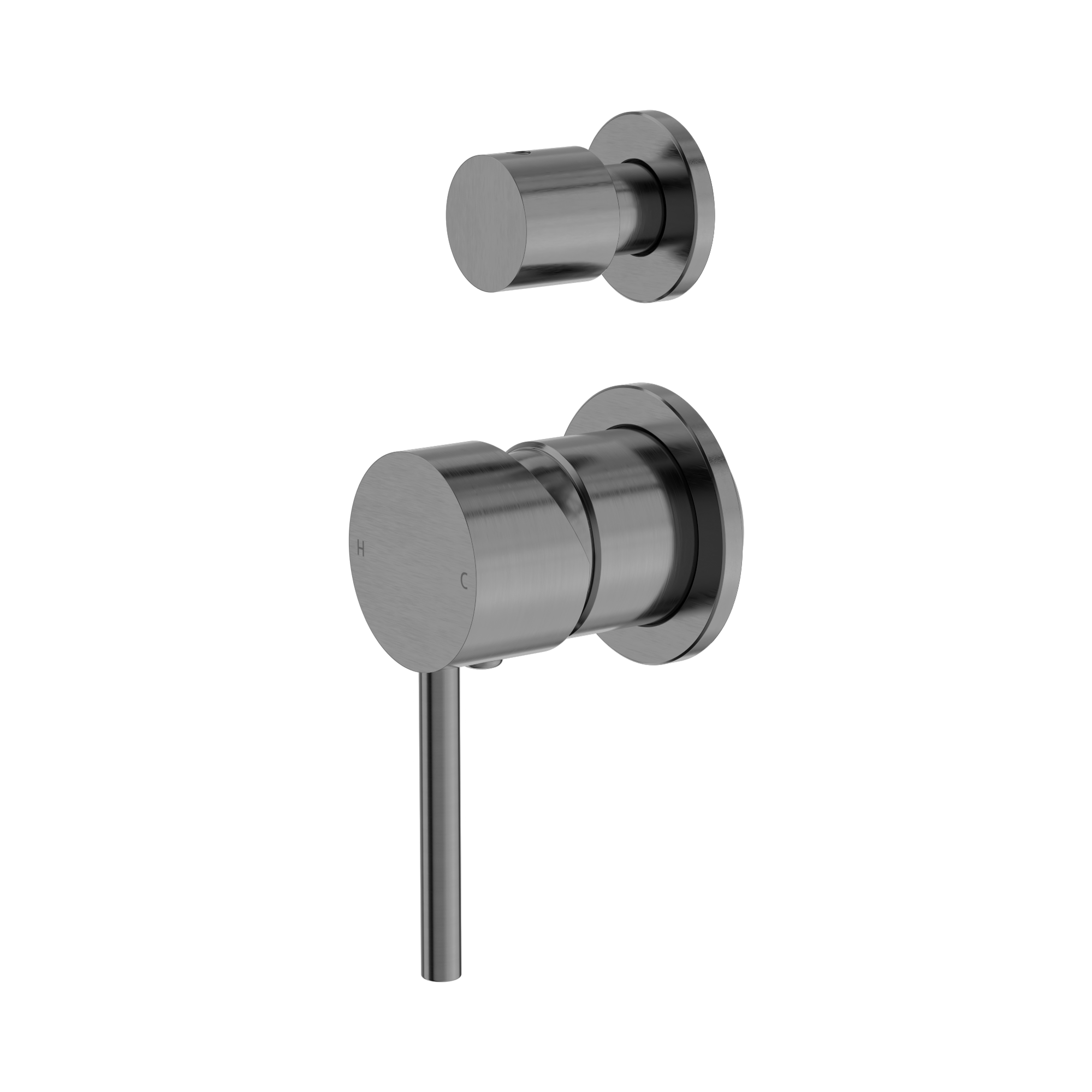 NR250811 EGM Dolce Shower Mixer With Divertor Separate Back Plate Gun Metal image 1