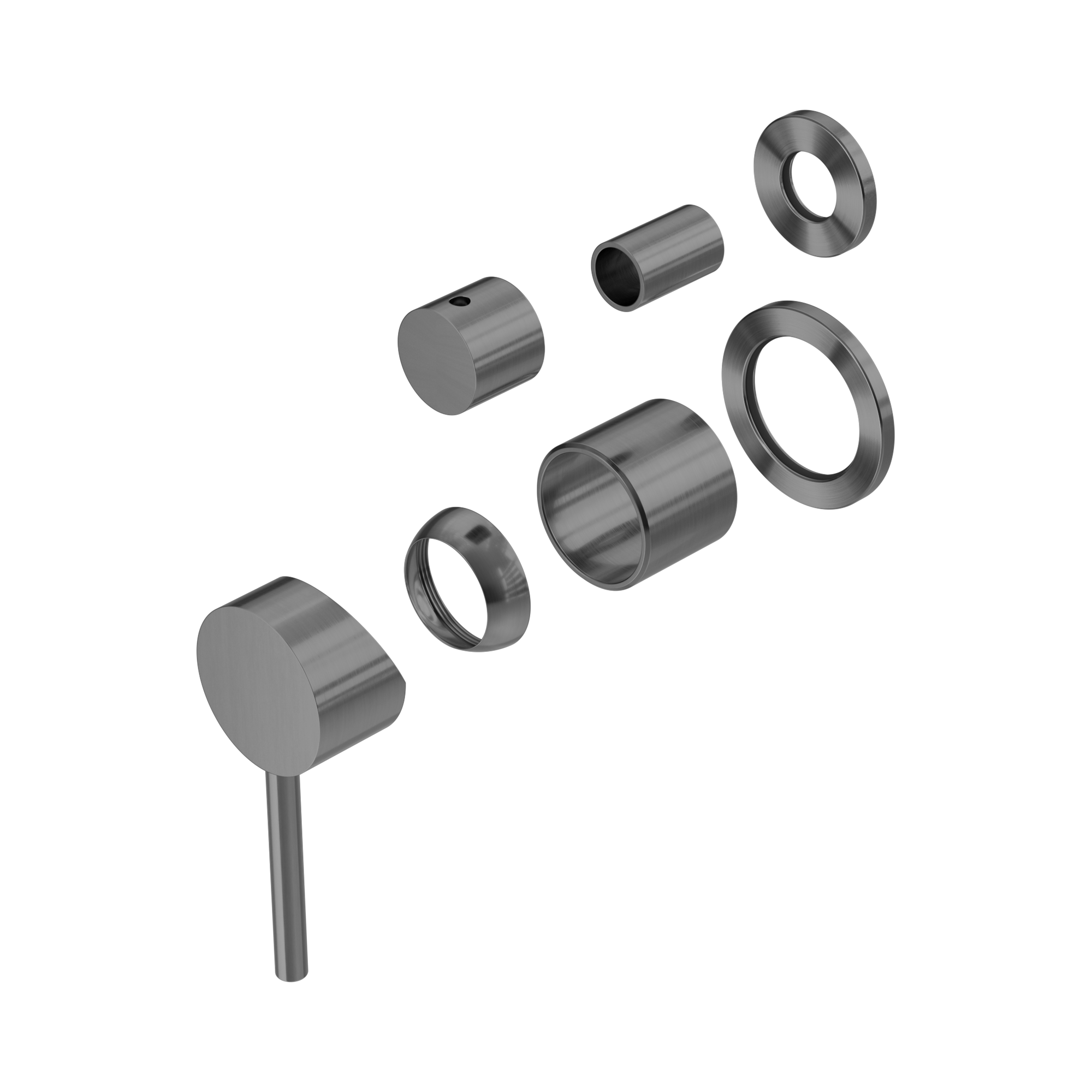 NR250811 ETGM Dolce Shower Mixer With Divertor Separate Back Plate Trim Kits Only Gun Metal image 1