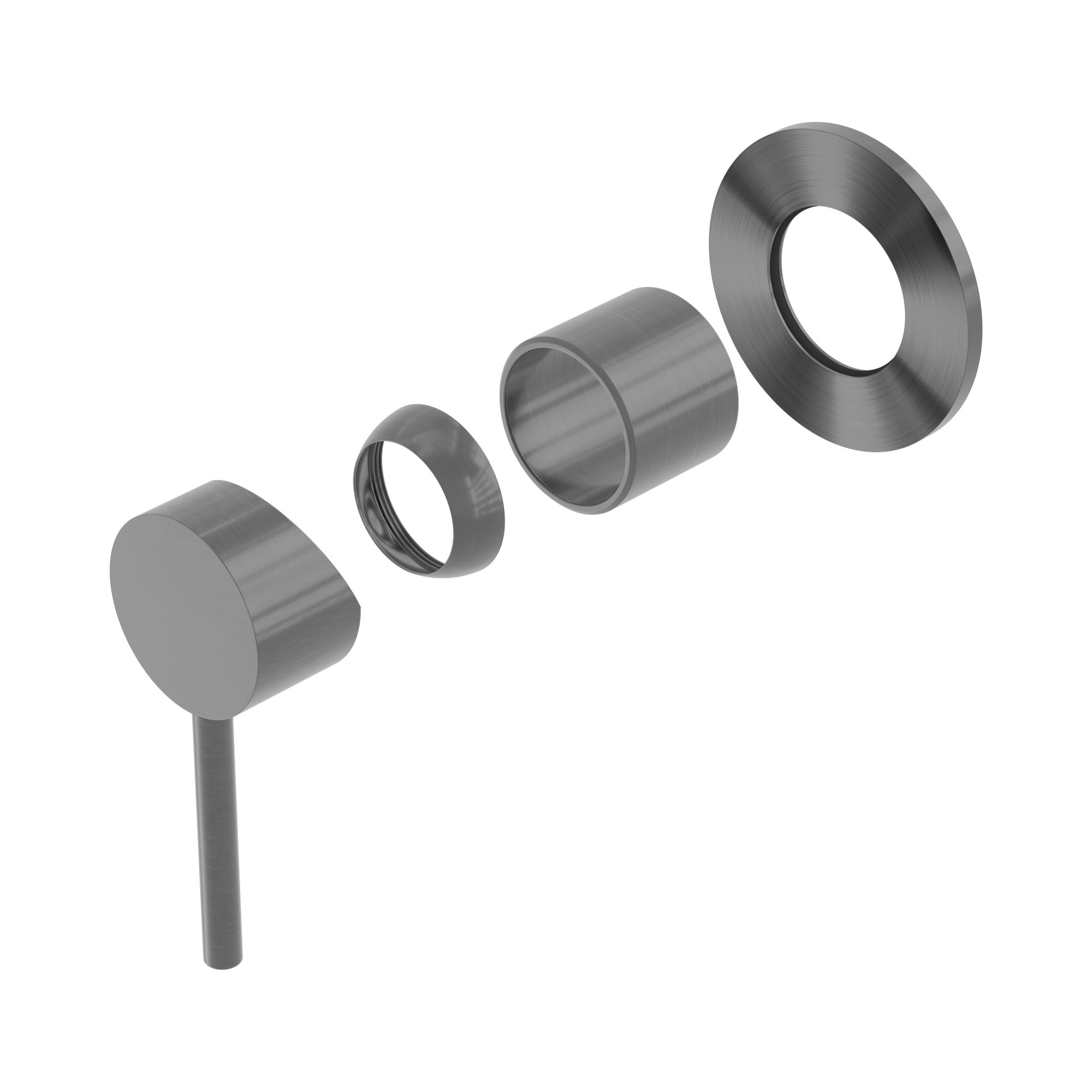 NR250811 TGM Dolce Shower Mixer Trim Kits Only Gun Metal image 1