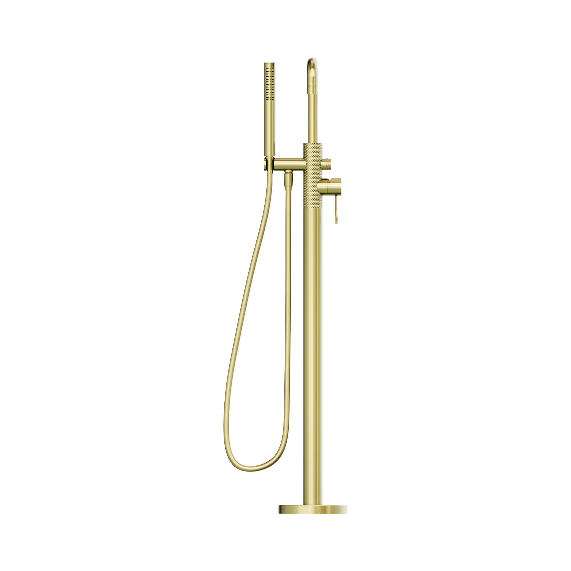 NR251903 ABG Opal Freestanding Bath Mixer With Hand Shower Brushed Gold image 2