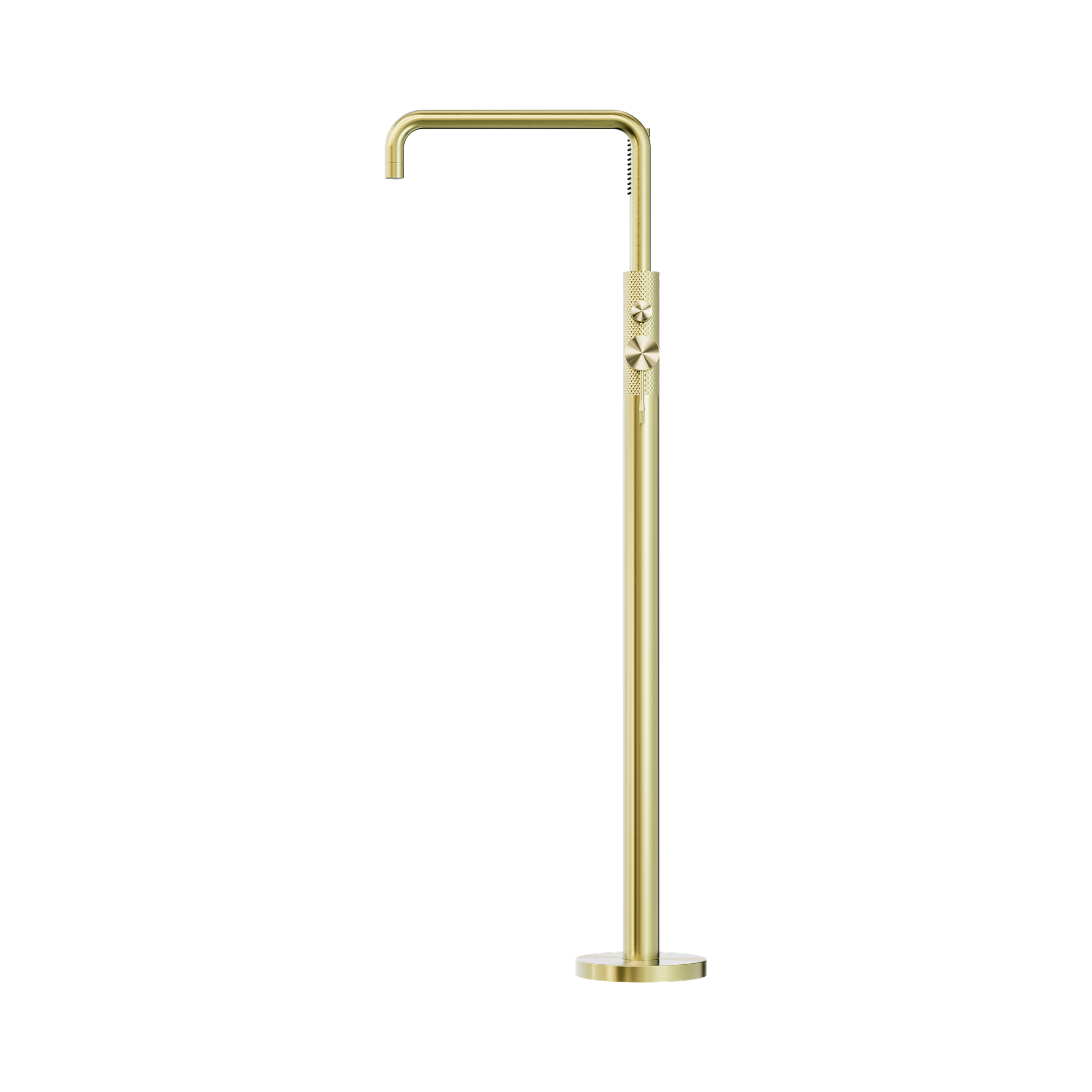 NR251903 ABG Opal Freestanding Bath Mixer With Hand Shower Brushed Gold image 3