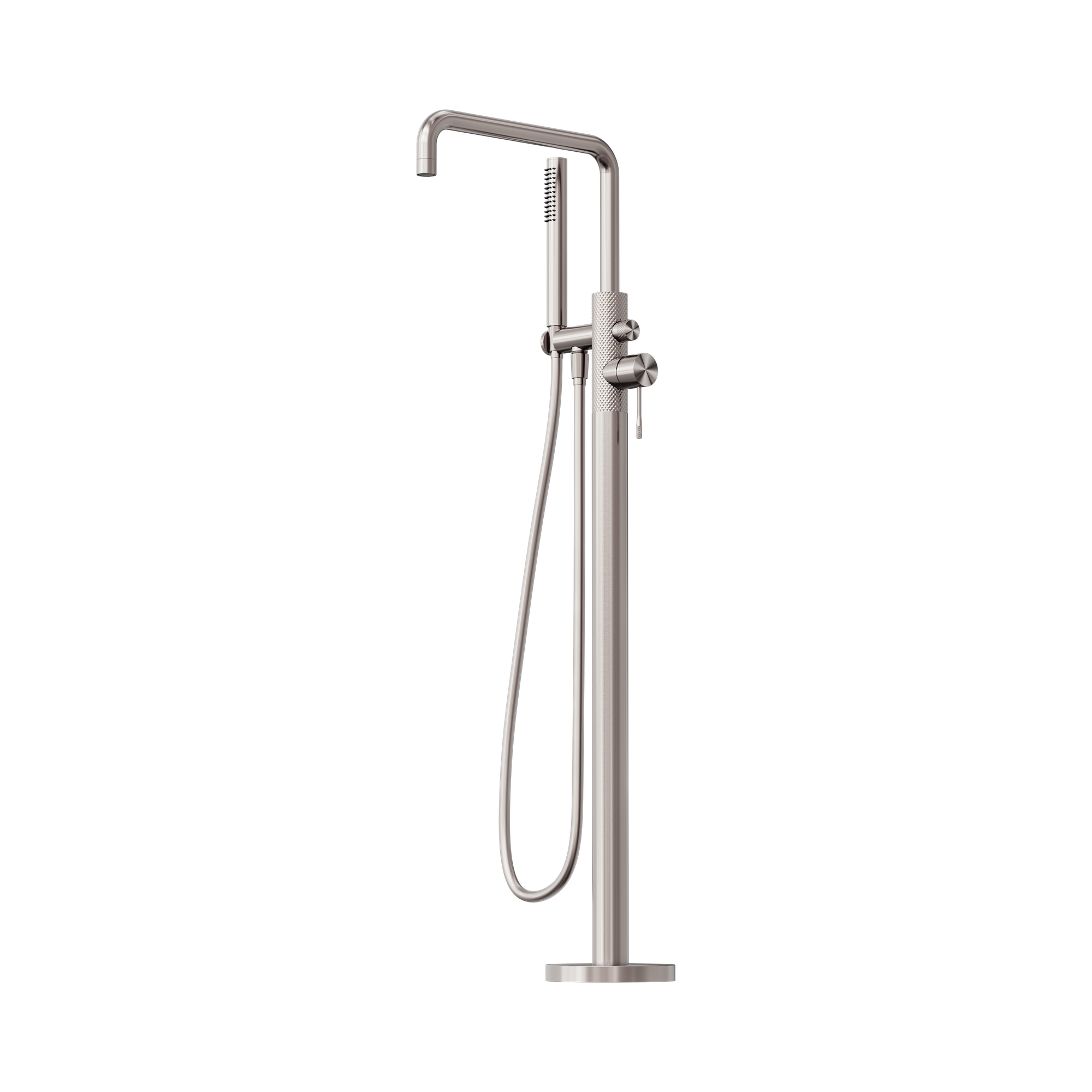NR251903 ABN Opal Freestanding Bath Mixer With Hand Shower Brushed Nickel image 1