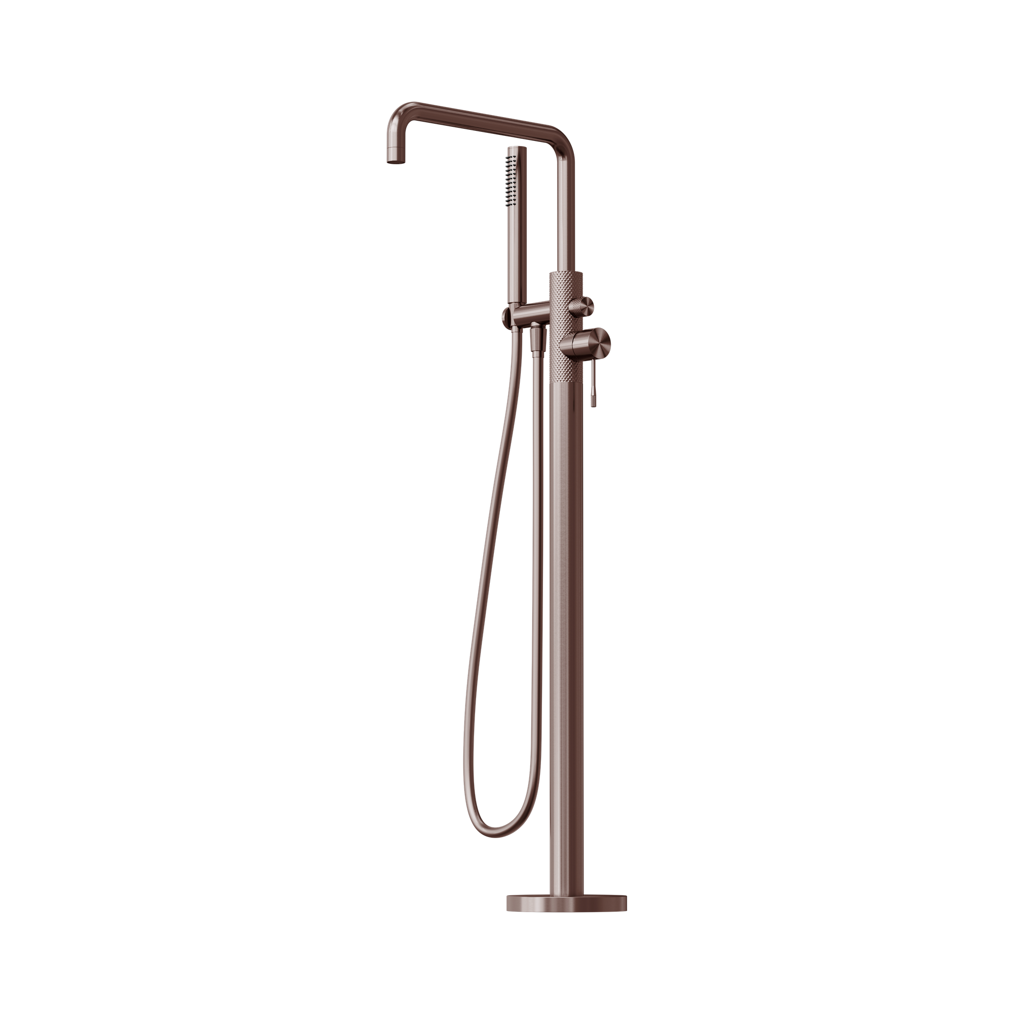 NR251903 ABZ Opal Freestanding Bath Mixer With Hand Shower Brushed Bronze image 1