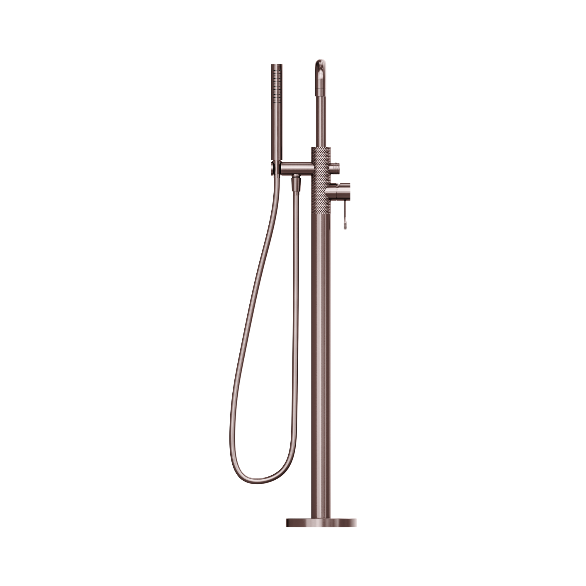 NR251903 ABZ Opal Freestanding Bath Mixer With Hand Shower Brushed Bronze image 2