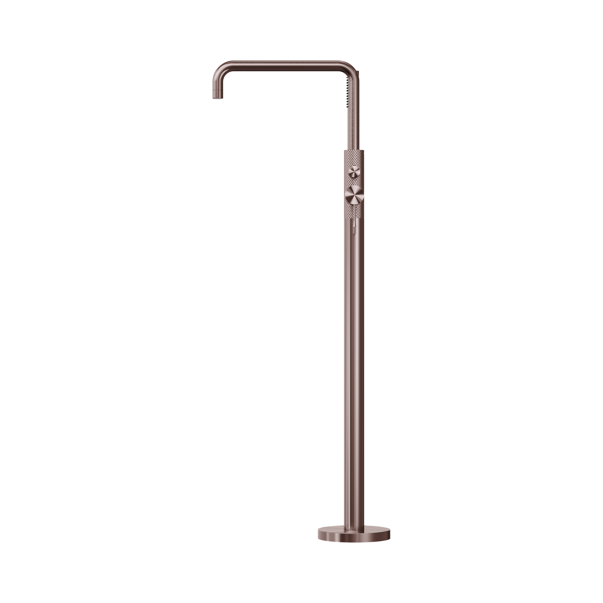 NR251903 ABZ Opal Freestanding Bath Mixer With Hand Shower Brushed Bronze image 3
