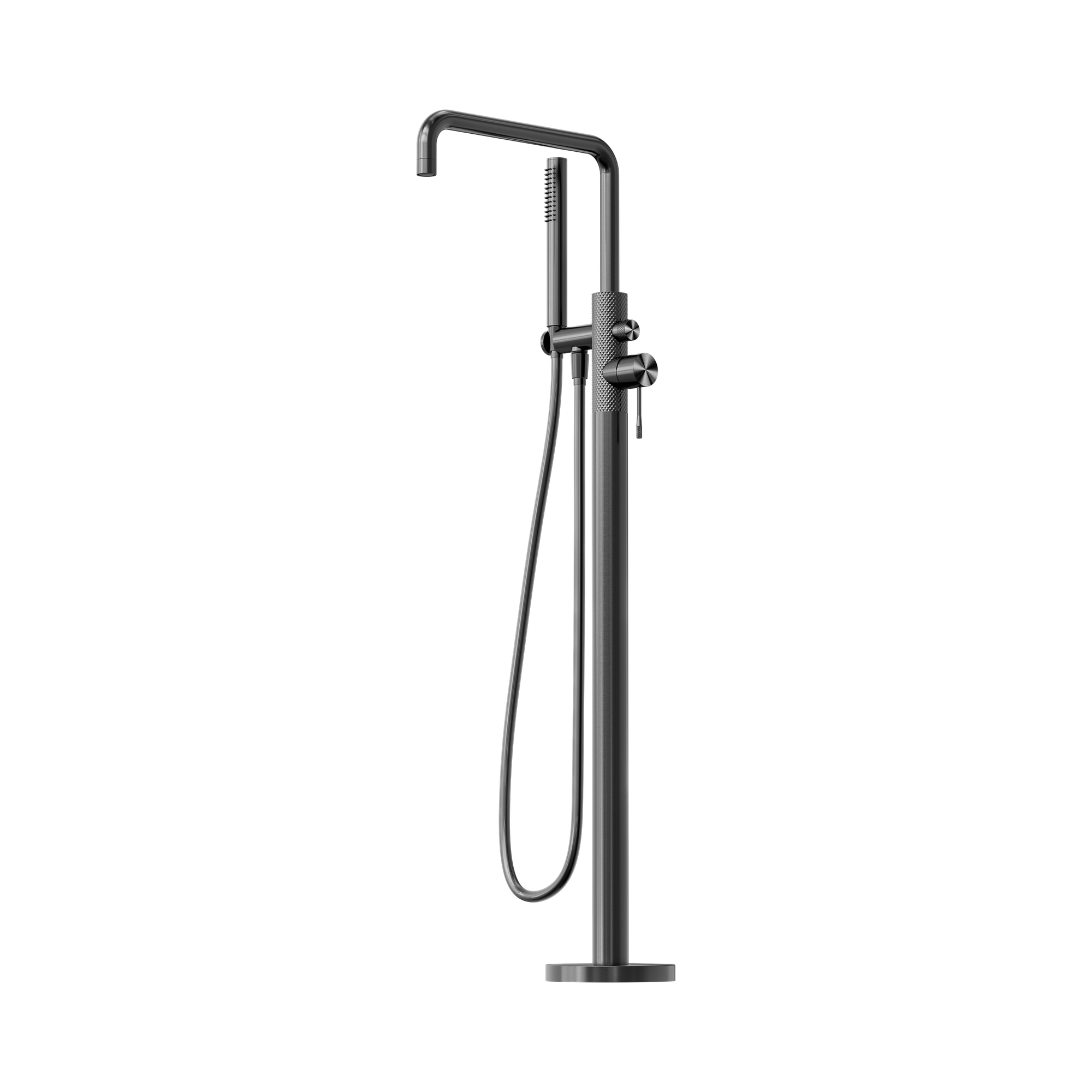 NR251903 AGR Opal Freestanding Bath Mixer With Hand Shower Graphite image 1