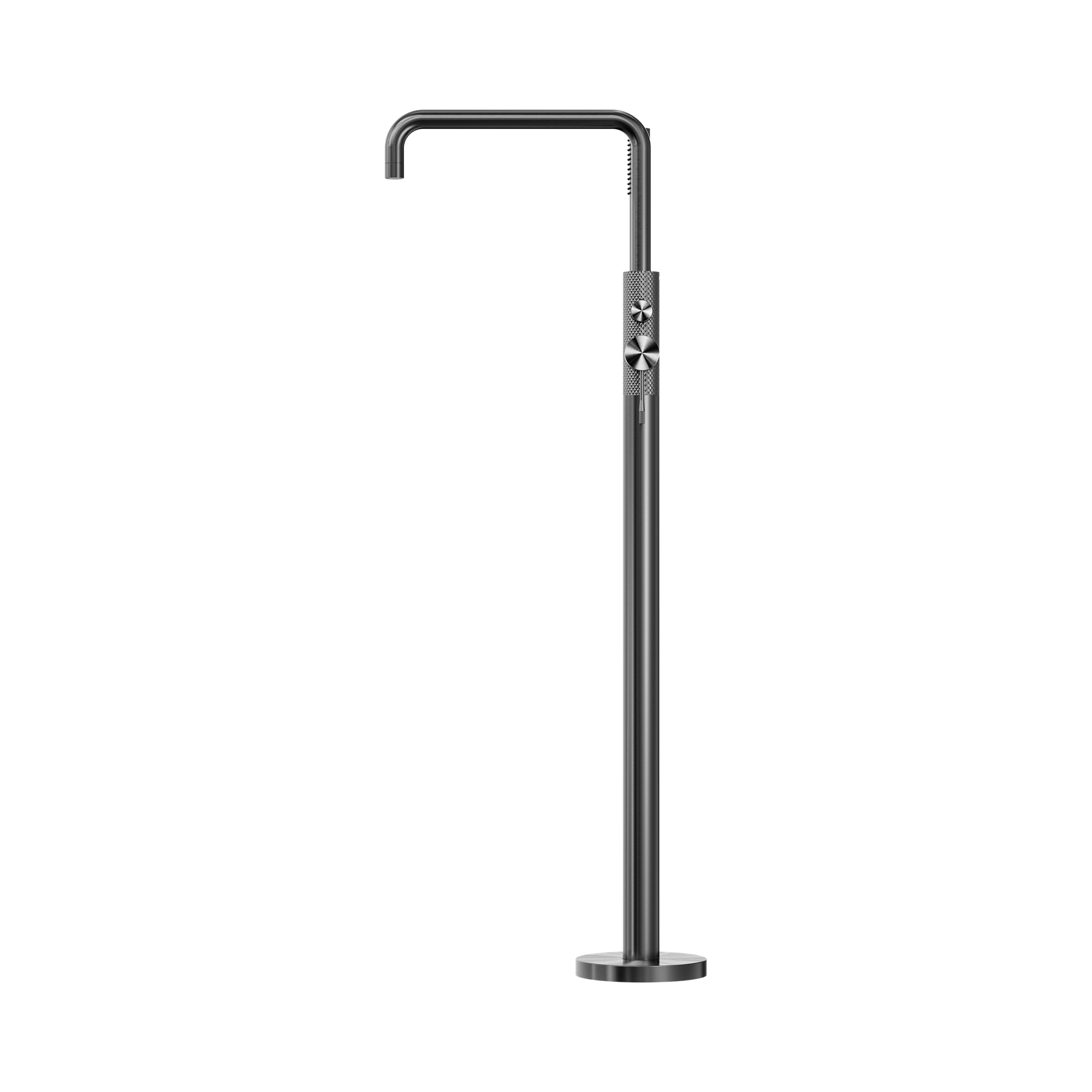 NR251903 AGR Opal Freestanding Bath Mixer With Hand Shower Graphite image 3