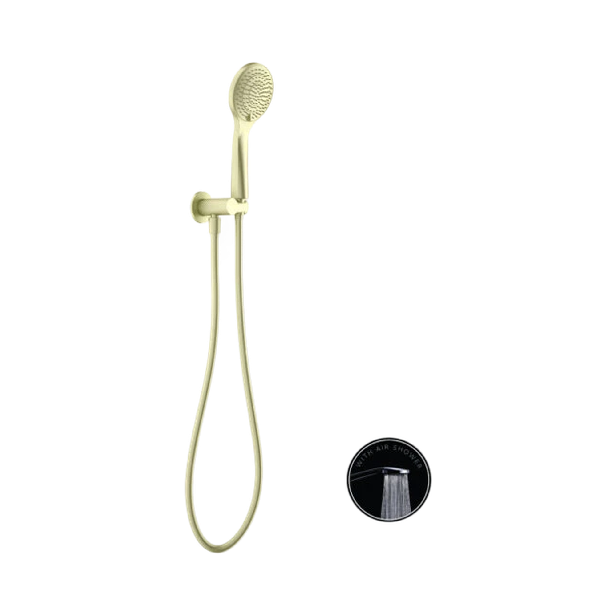 NR251905 BG Opal Shower On Bracket With Air Shower Brushed Gold image 1