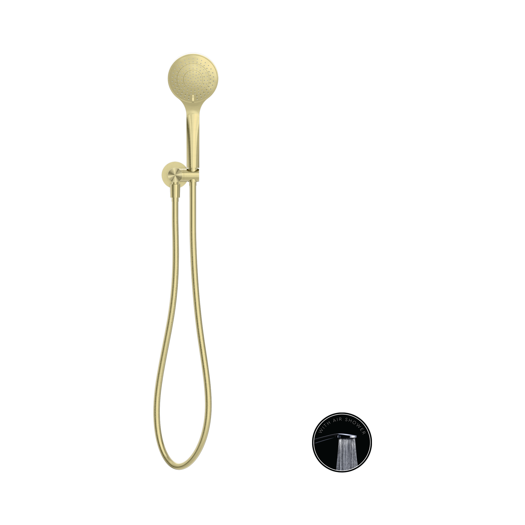 NR251905 BG Opal Shower On Bracket With Air Shower Brushed Gold image 2